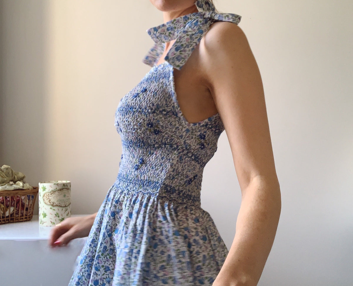 French Madagascan Smock Dress