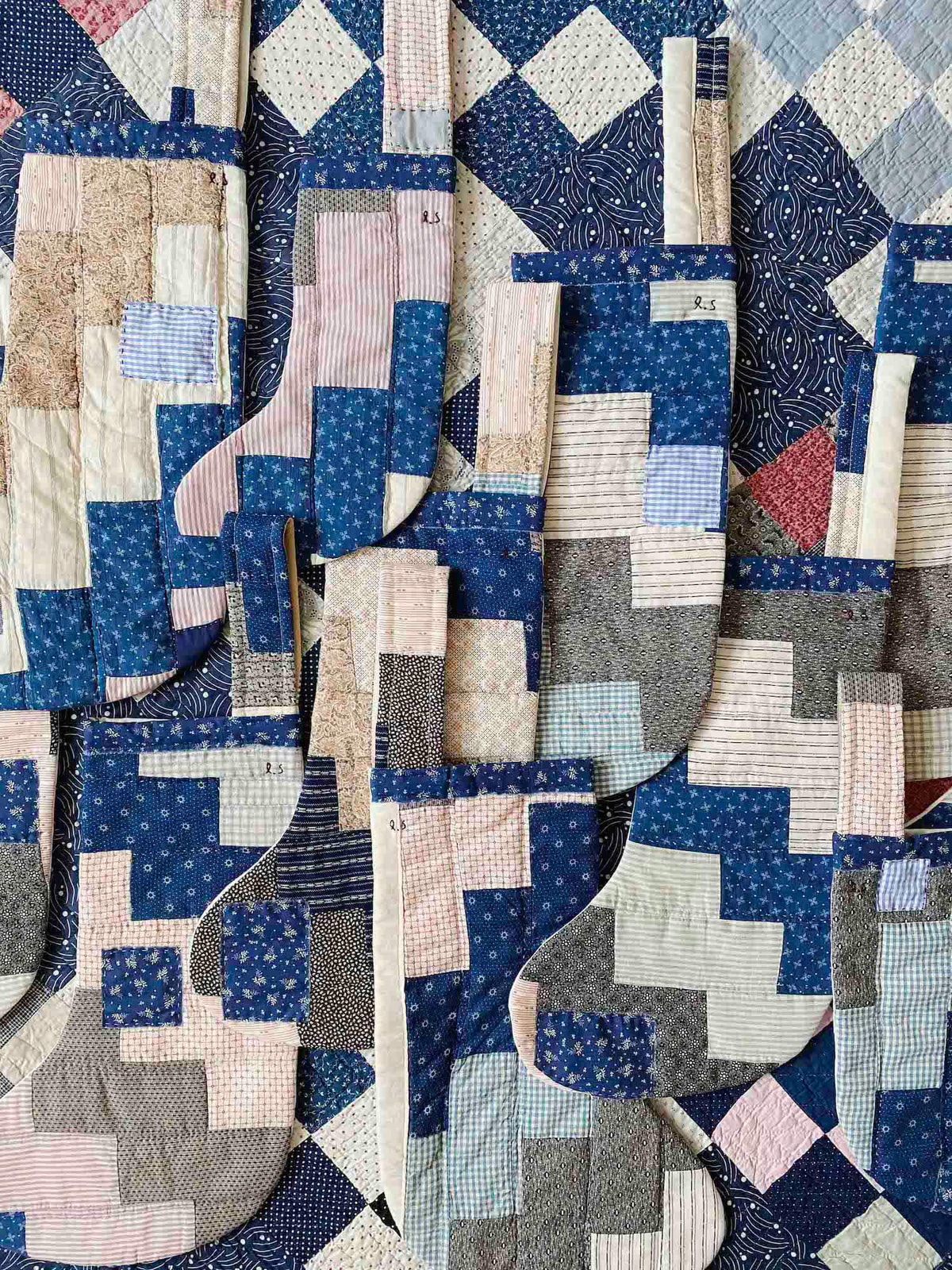 Vintage Patchwork Holiday Stockings