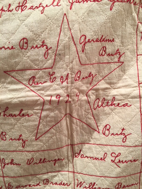 FUNDRAISER QUILT 1924