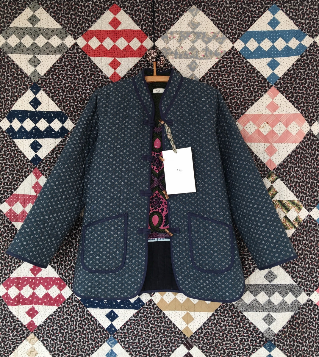 LSJ Bespoke Quilt Jacket Stormy Blue