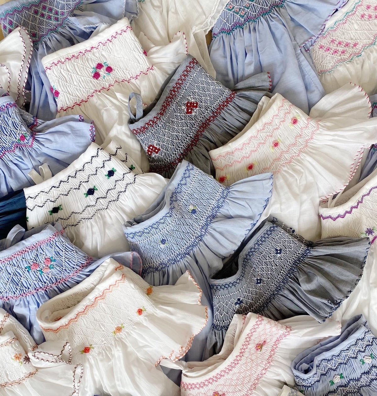 French Madagascan Smock Dresses