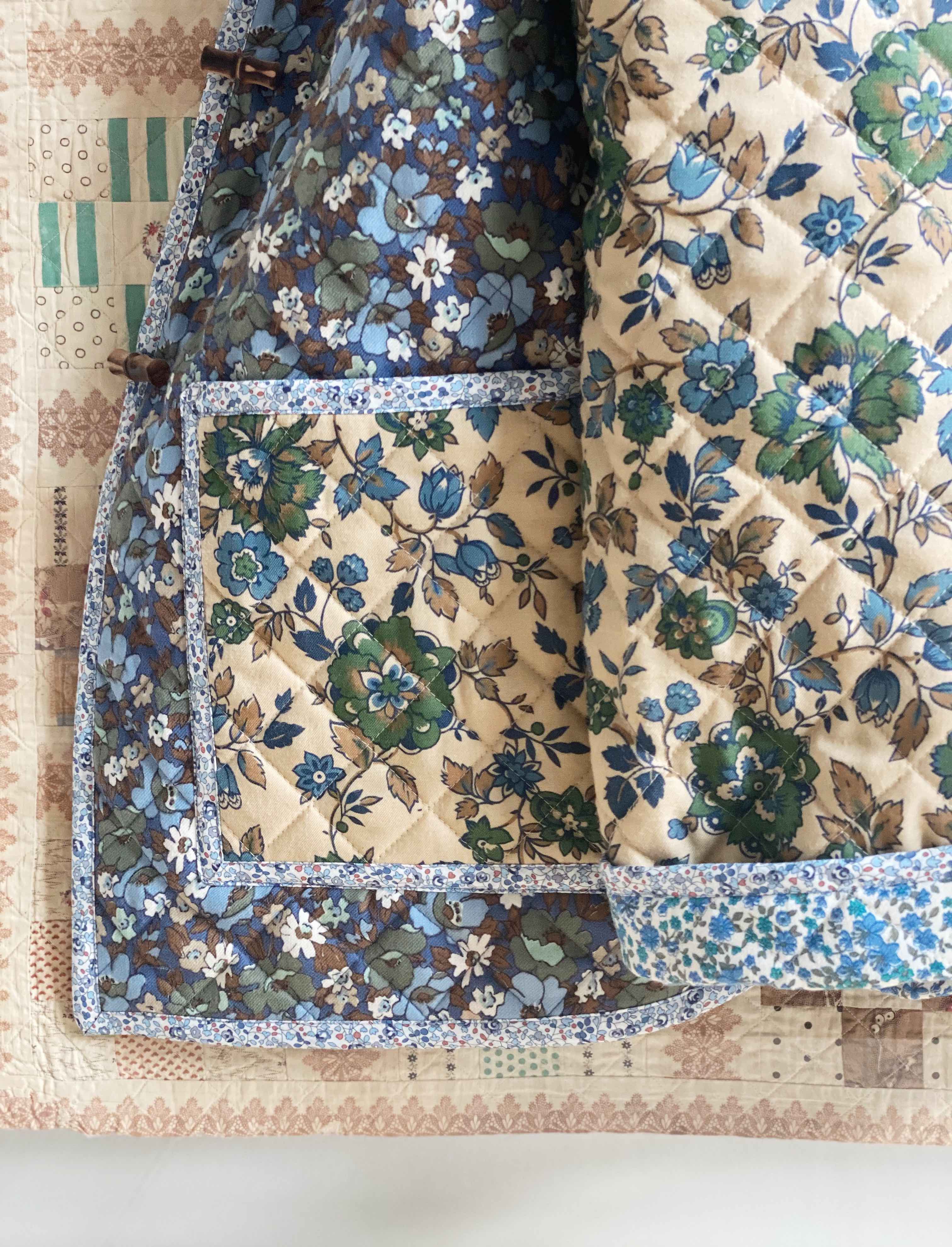 The Replica Quilt Jacket - Wintertide - Vintage Liberty Wool Tile 3