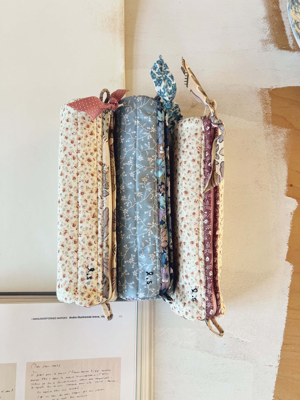 Quilted Patchwork Pencil Case - Eloise