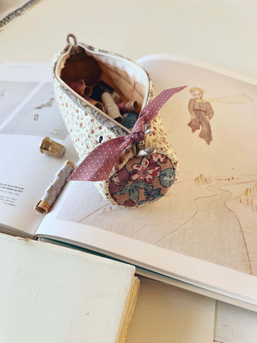 Quilted Patchwork Pencil Case - Ophelia