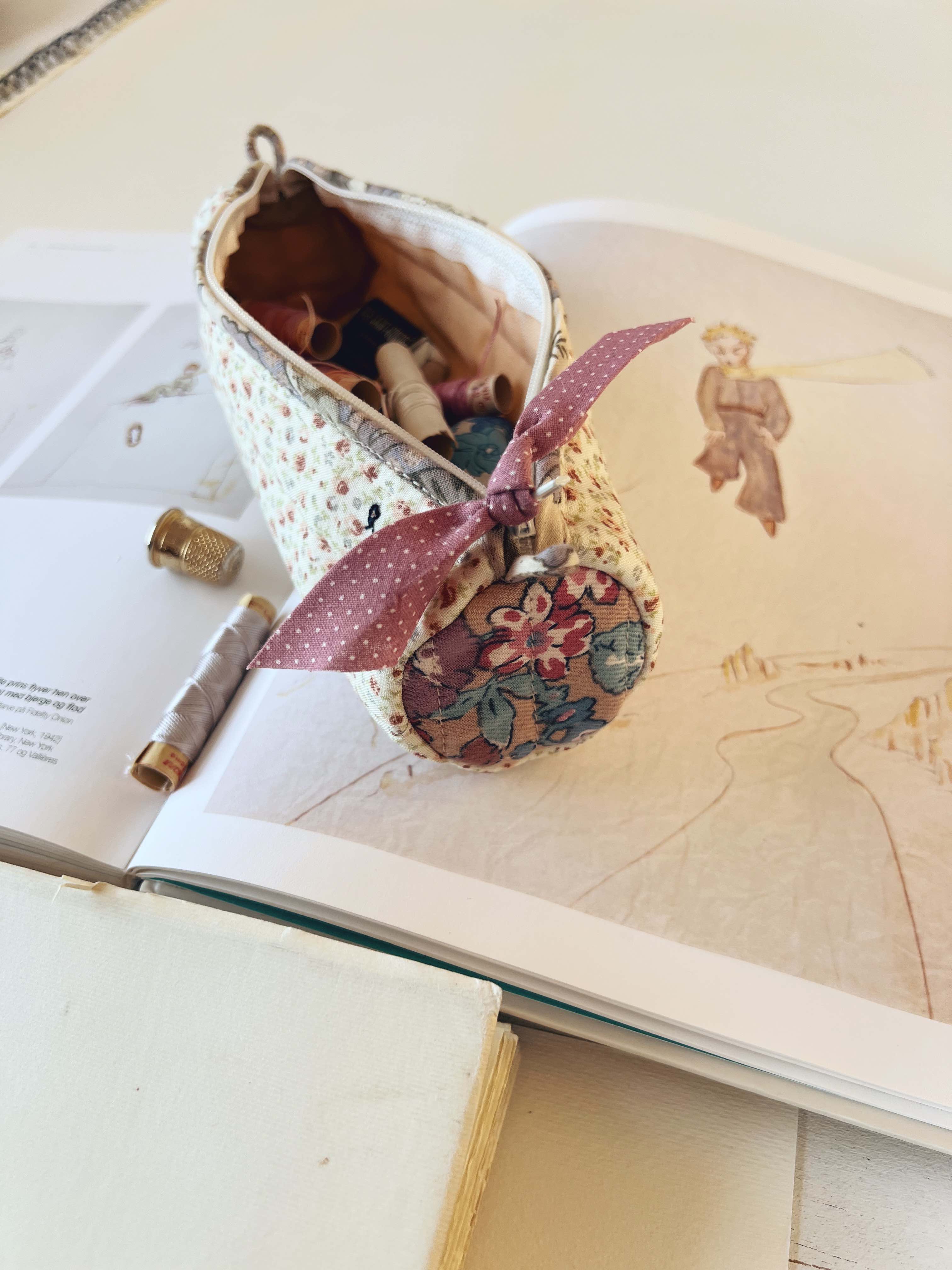 Quilted Patchwork Pencil Case - Ophelia