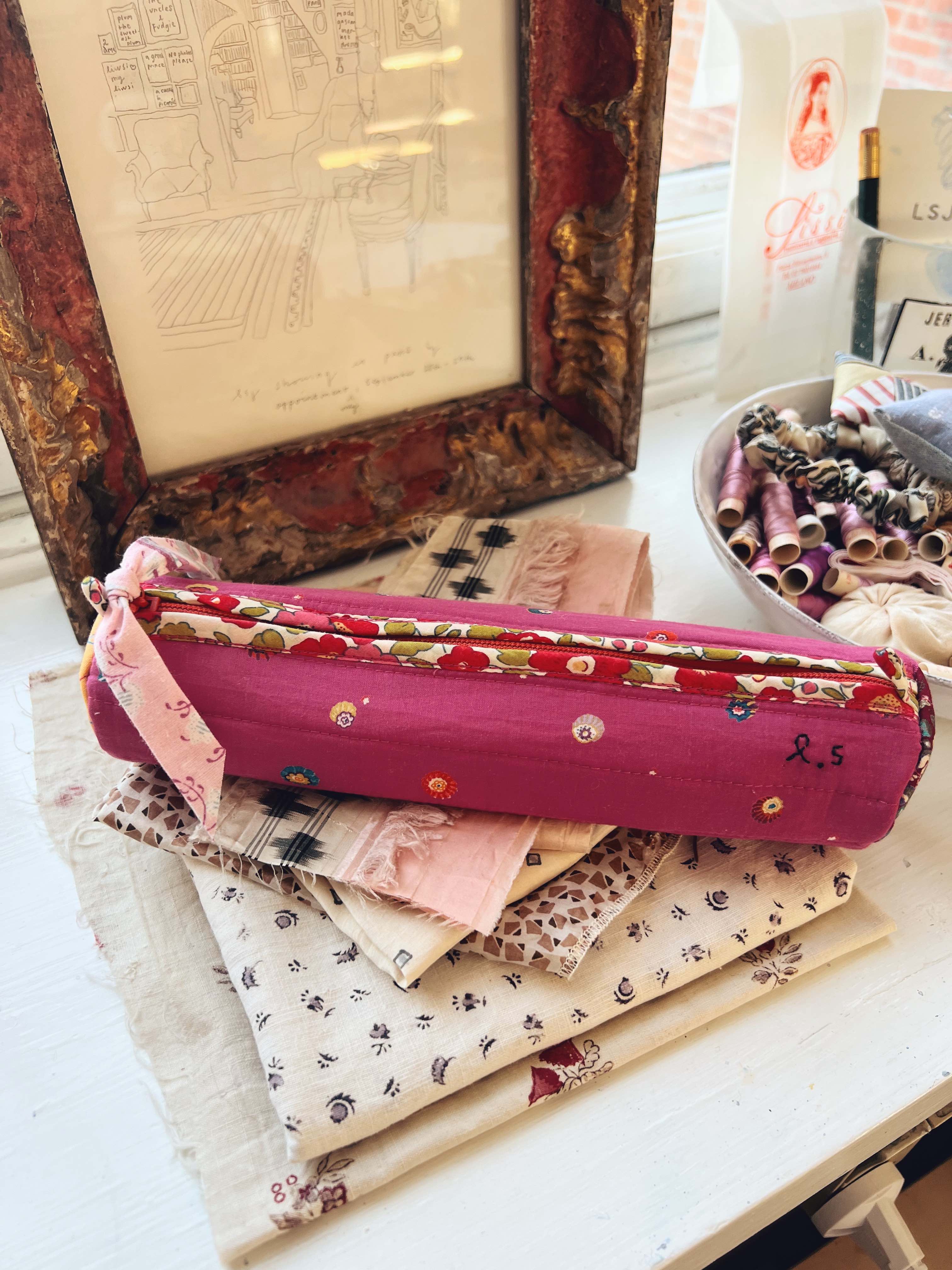 Quilted Patchwork Pencil Case - Milkyway