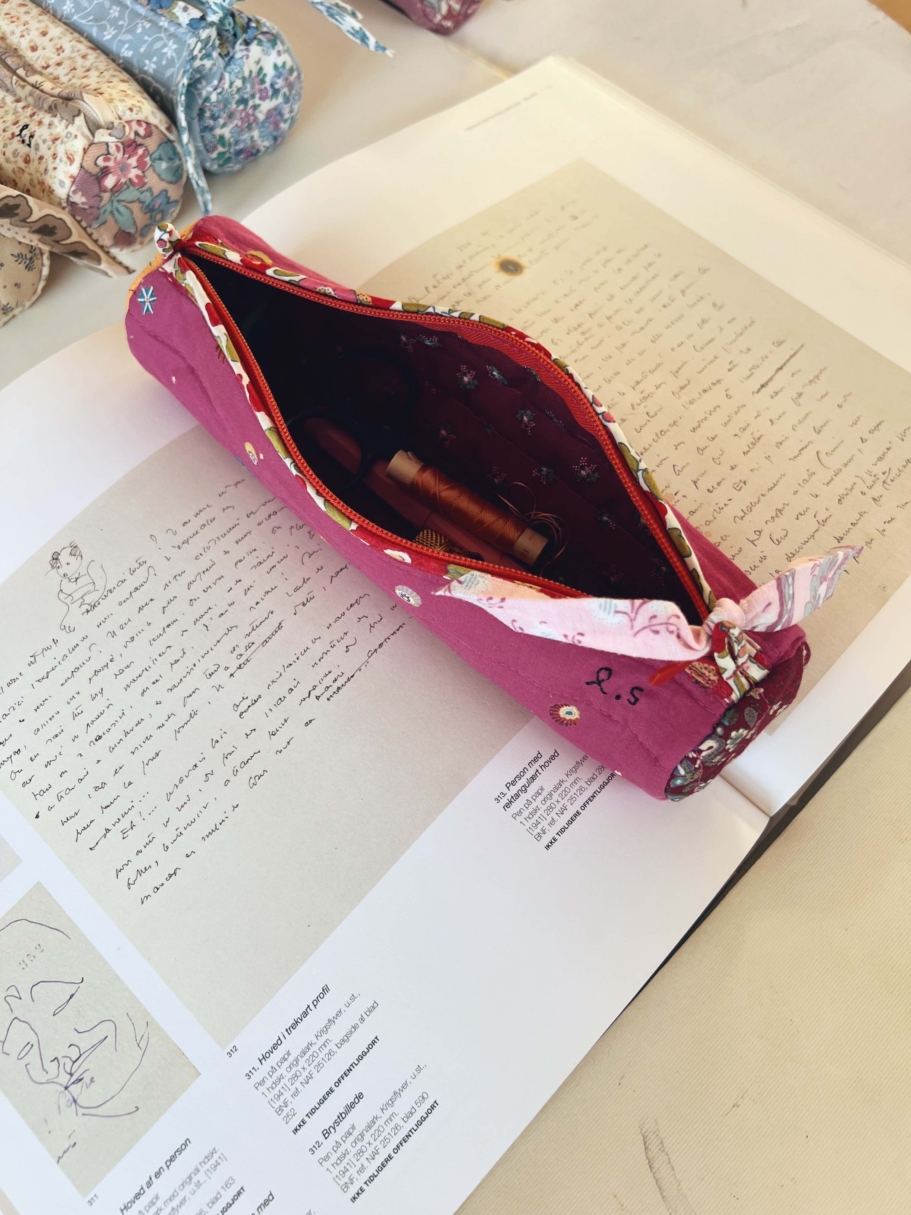 Quilted Patchwork Pencil Case - Milkyway