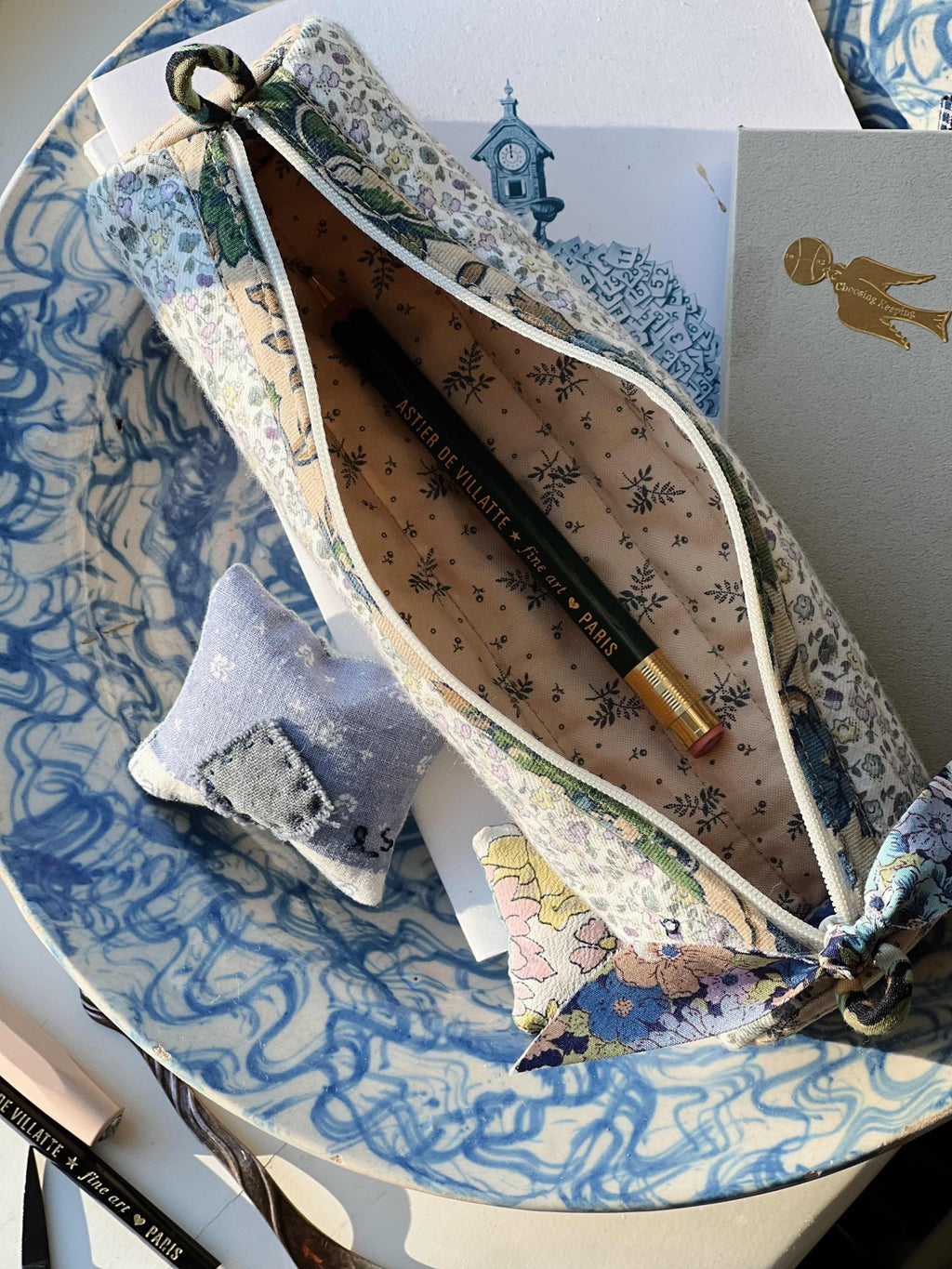 Quilted Pencil Case - Melodie