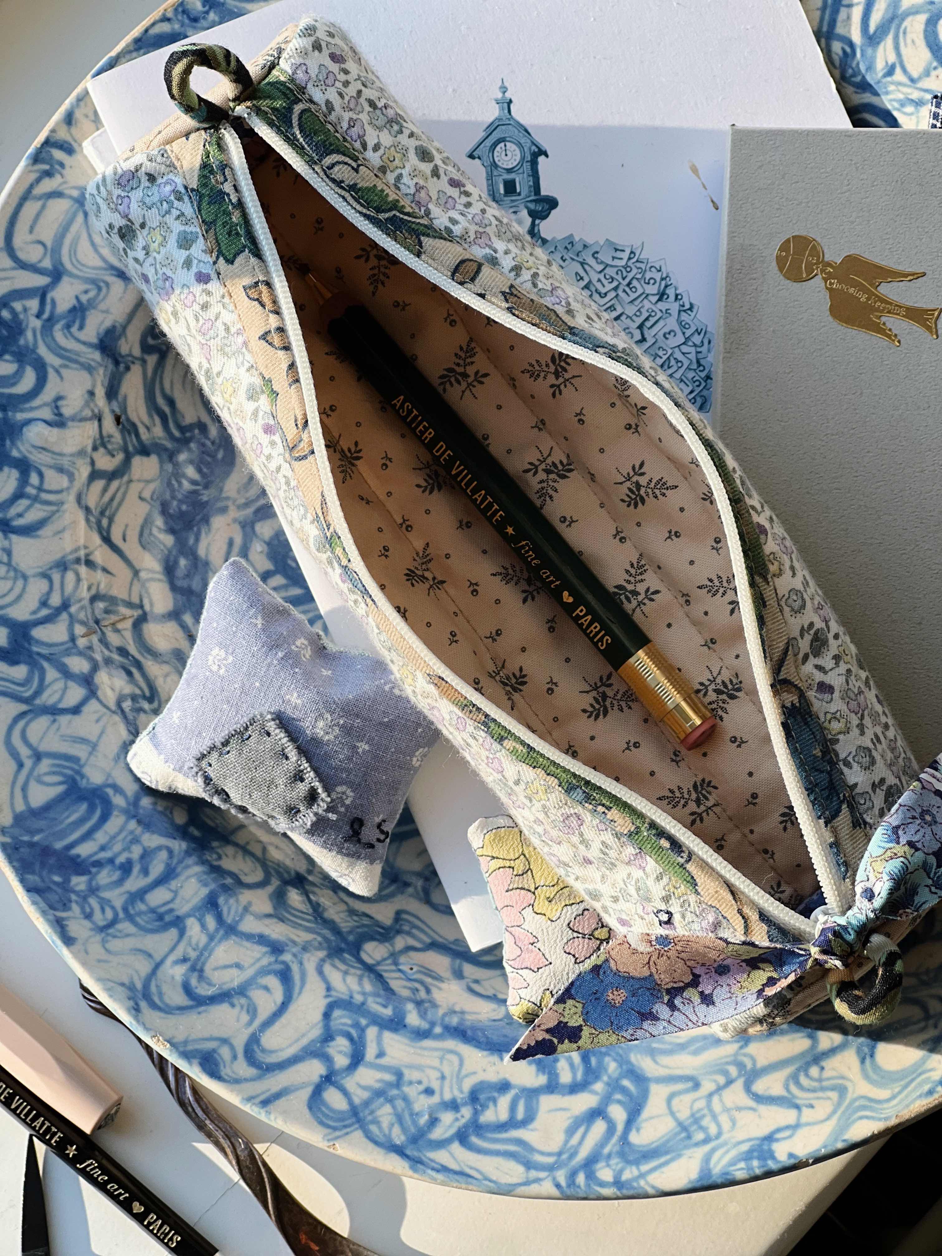 Quilted Pencil Case - Melodie