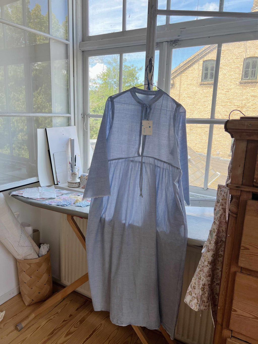 Indigo Dress - Handloomed Organic Khadi