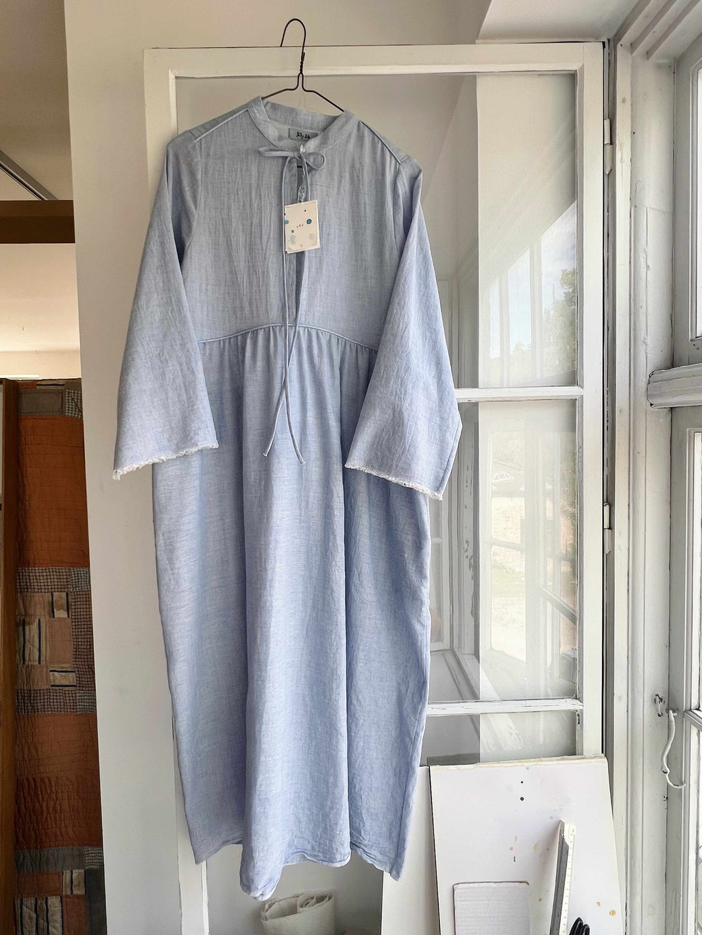 Indigo Dress - Handloomed Organic Khadi