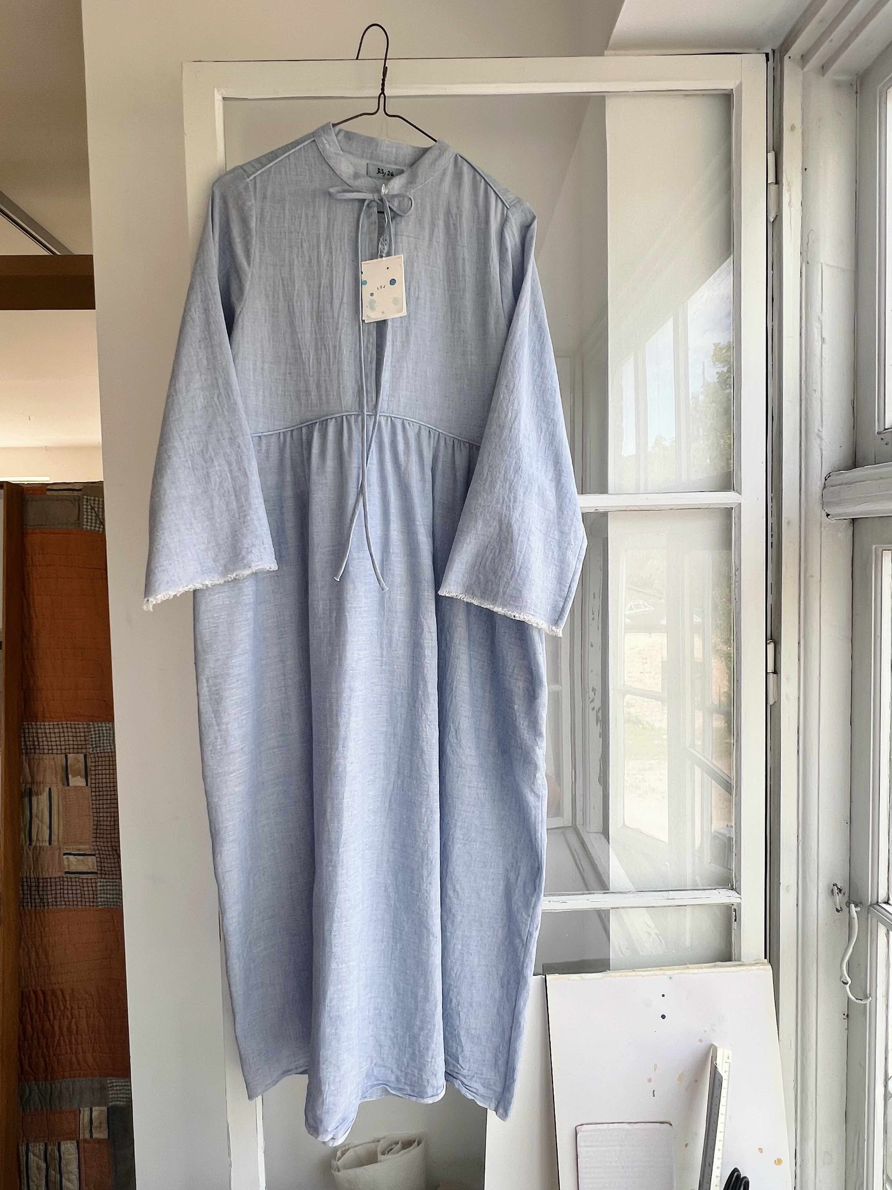 Indigo Dress - Handloomed Organic Khadi