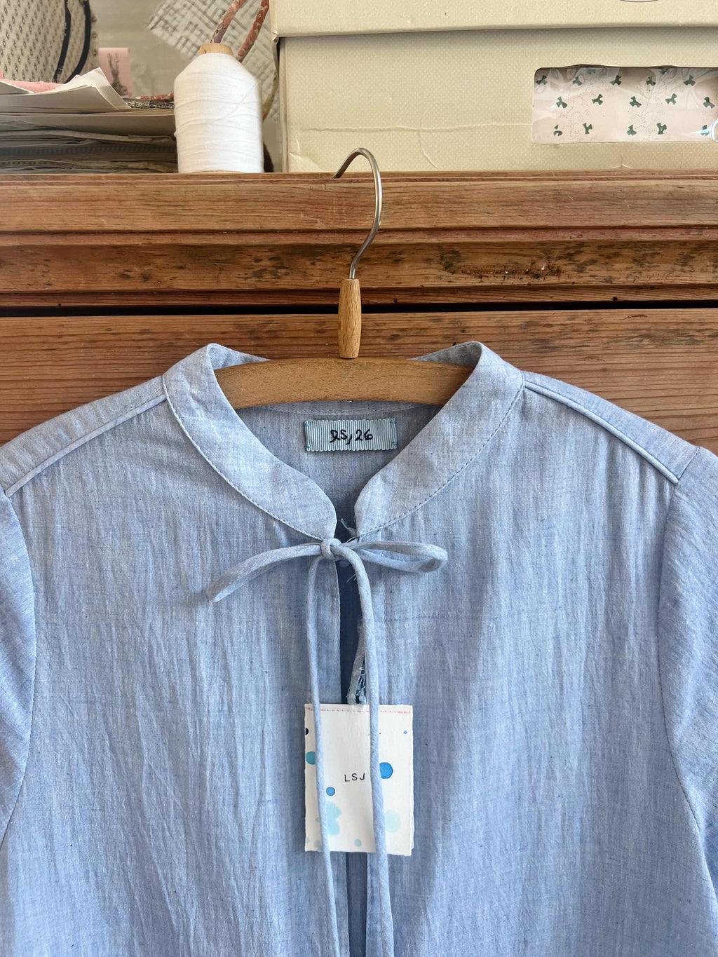 Indigo Dress - Handloomed Organic Khadi