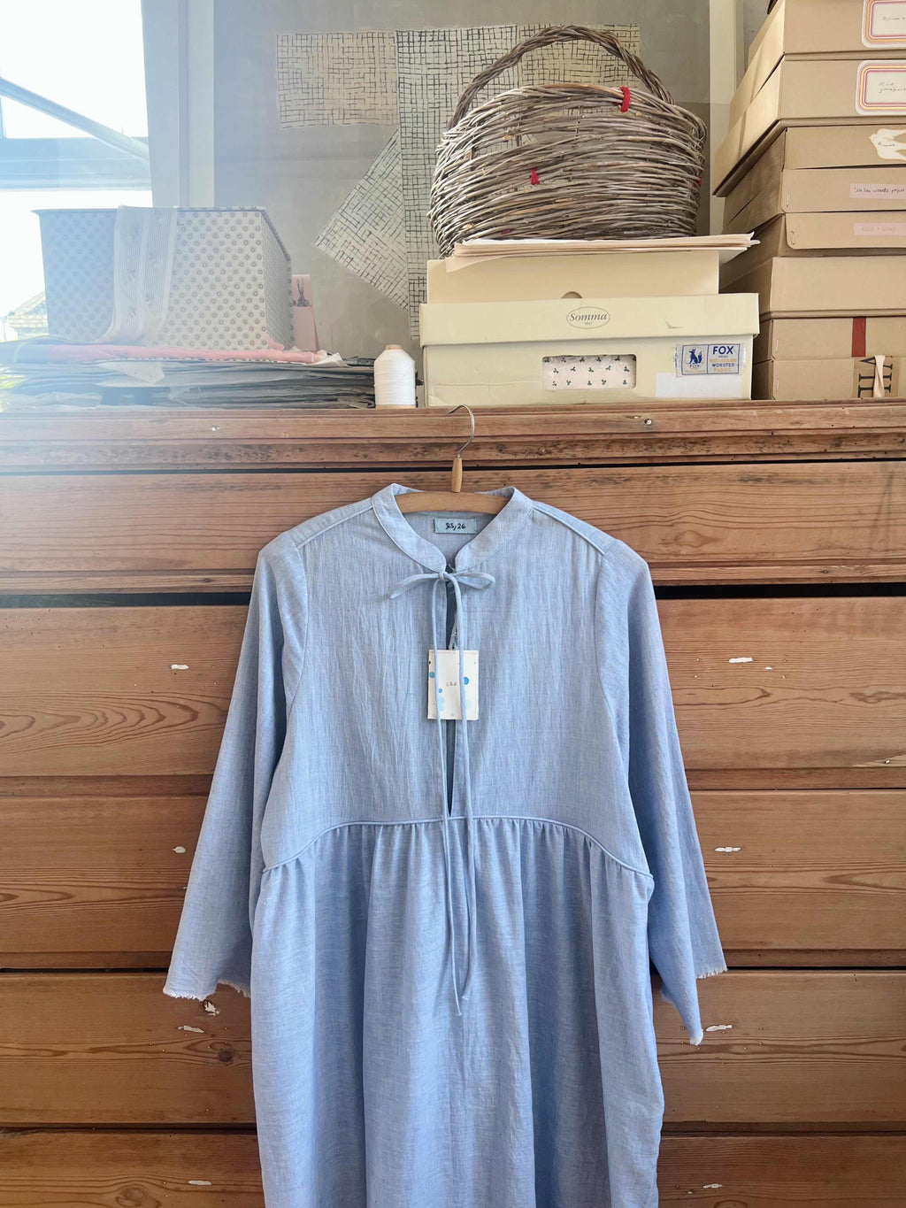 Indigo Dress - Handloomed Organic Khadi