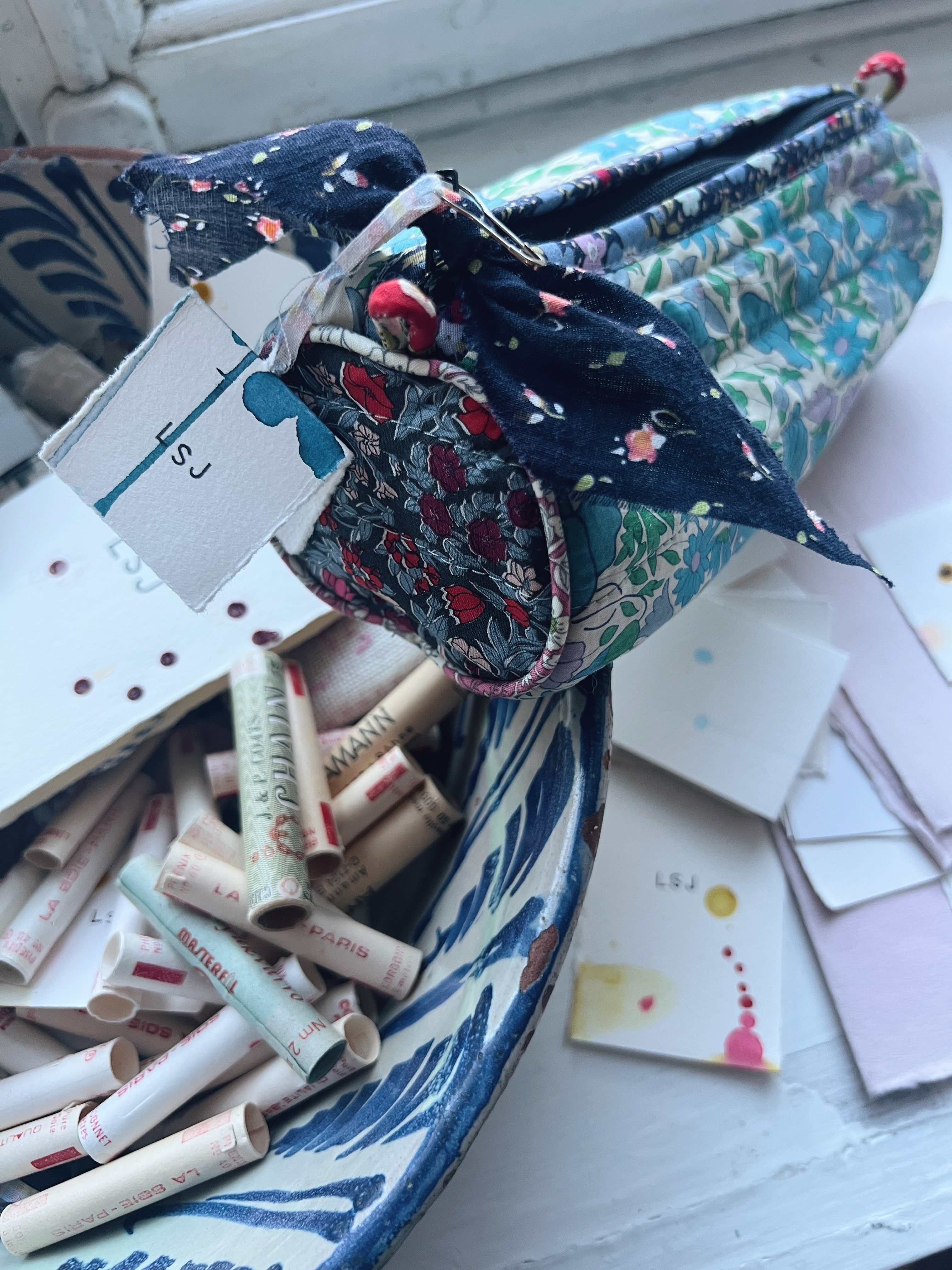 Patchwork Pencil Case - Poppy