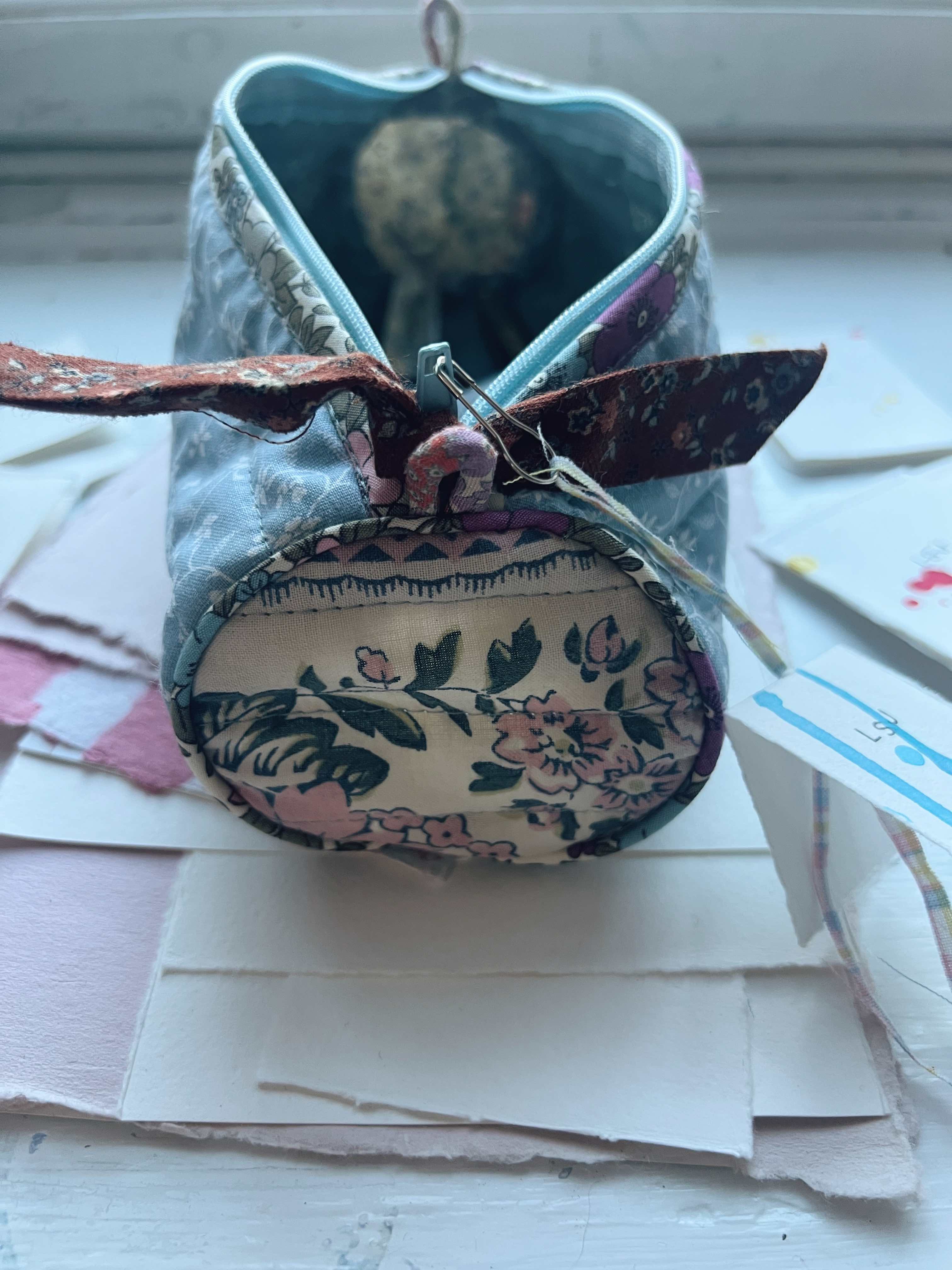 Patchwork Pencil Case - Noisette