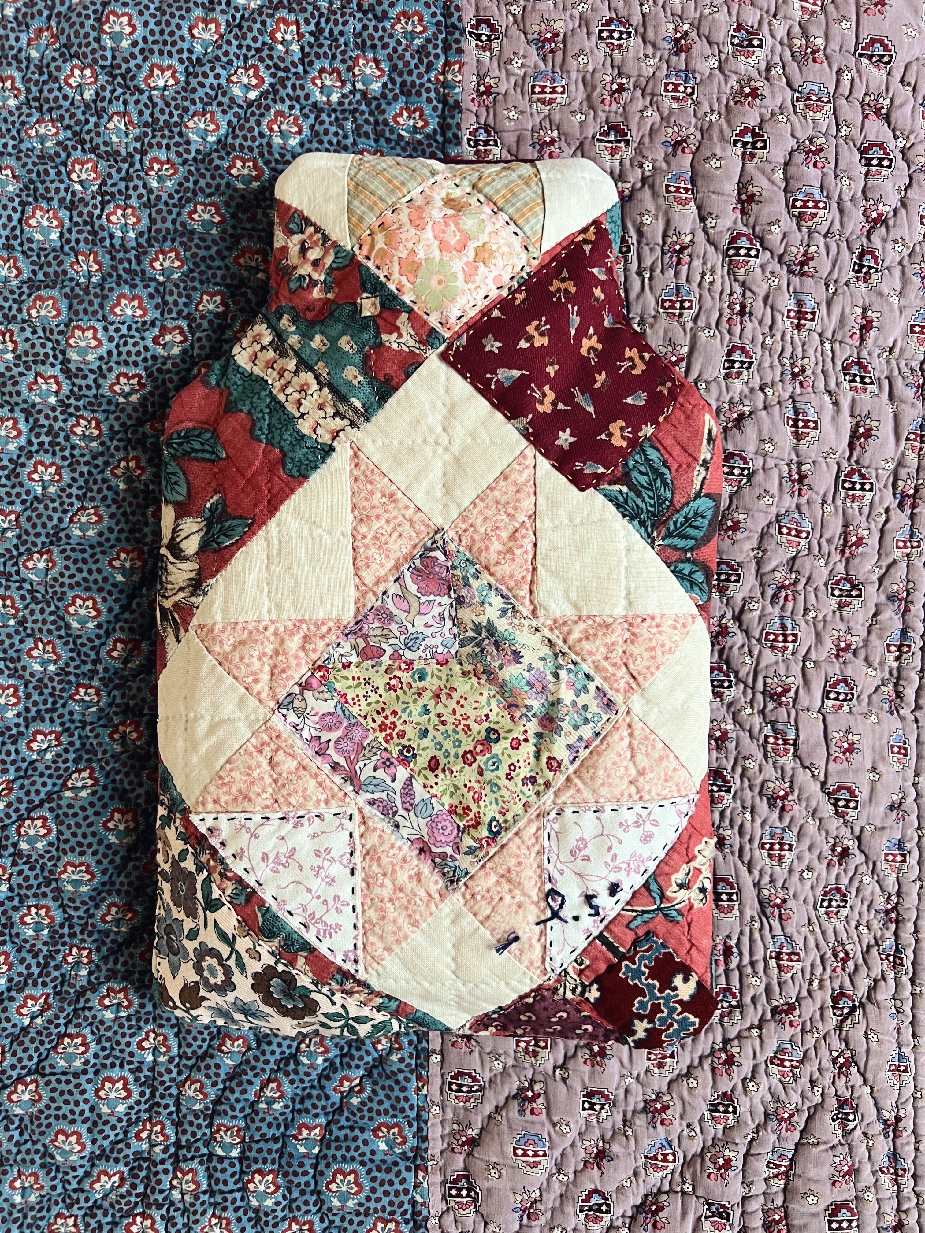 Hot Water Bottle - Antique Patchwork 2