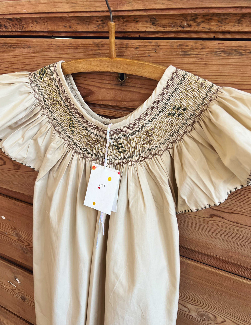 French Madagascan Smock Dress