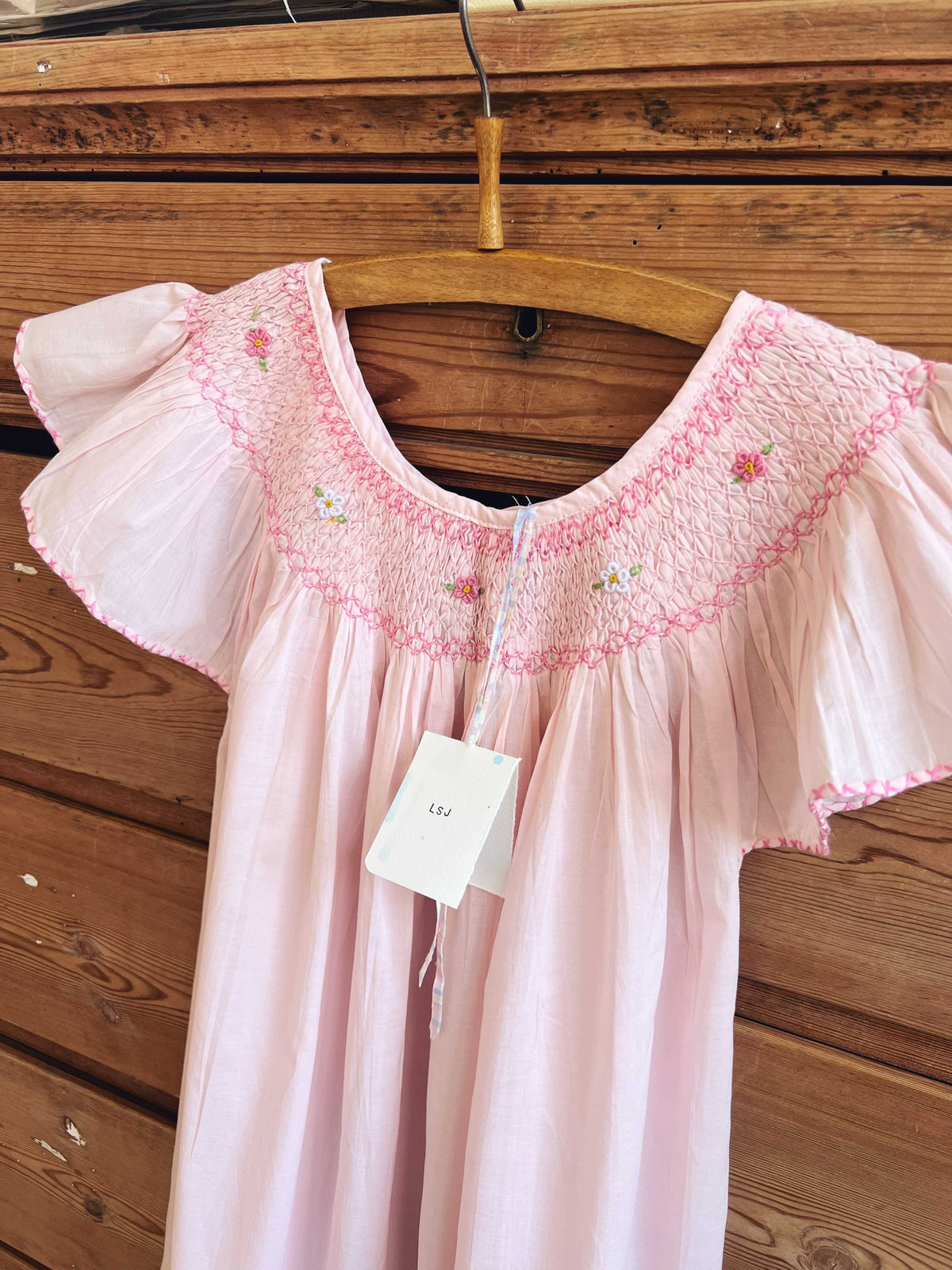 French Madagascan Smock Dress
