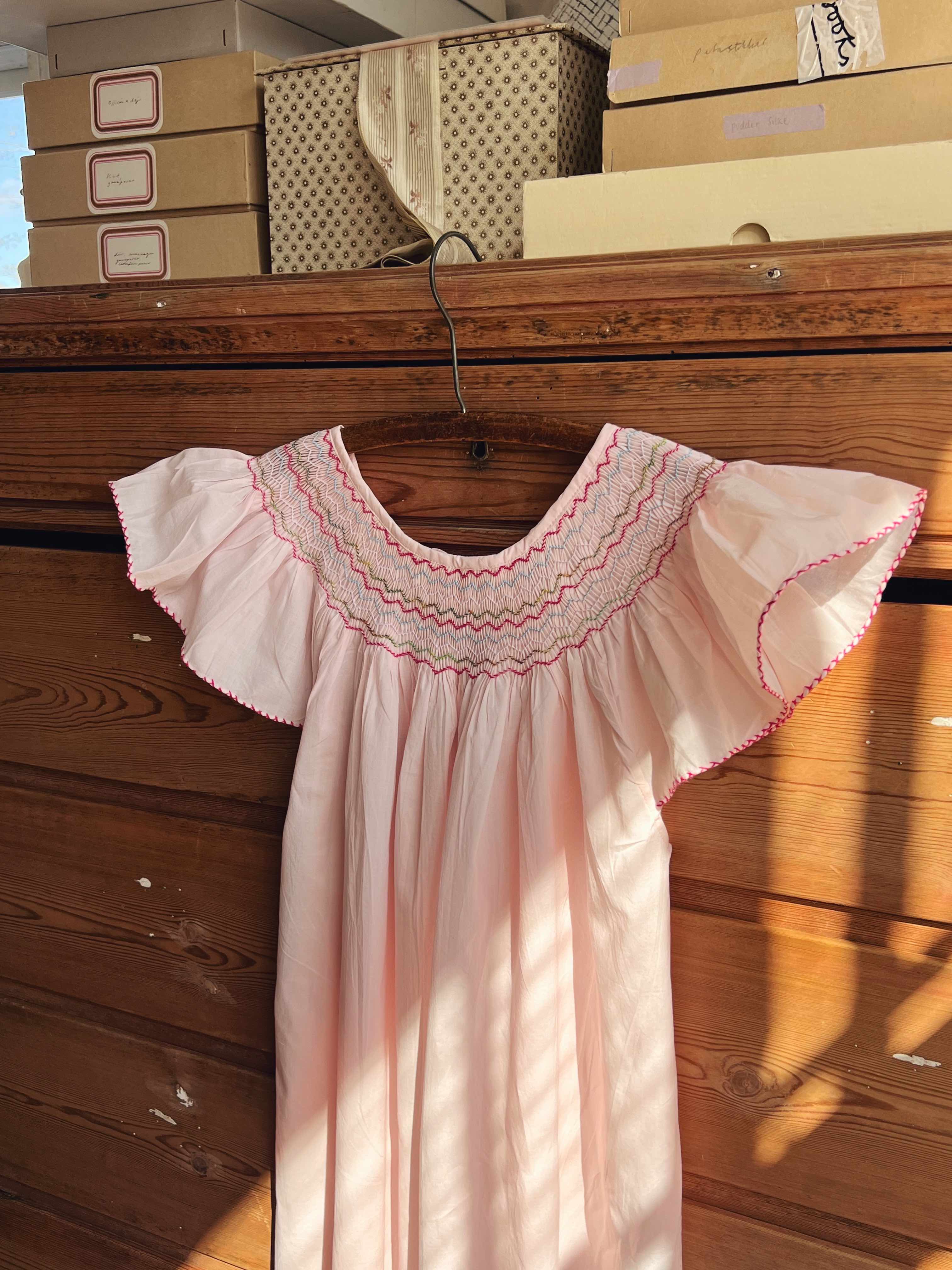 French Madagascan Smock Dress French Madagascan Smock Dress