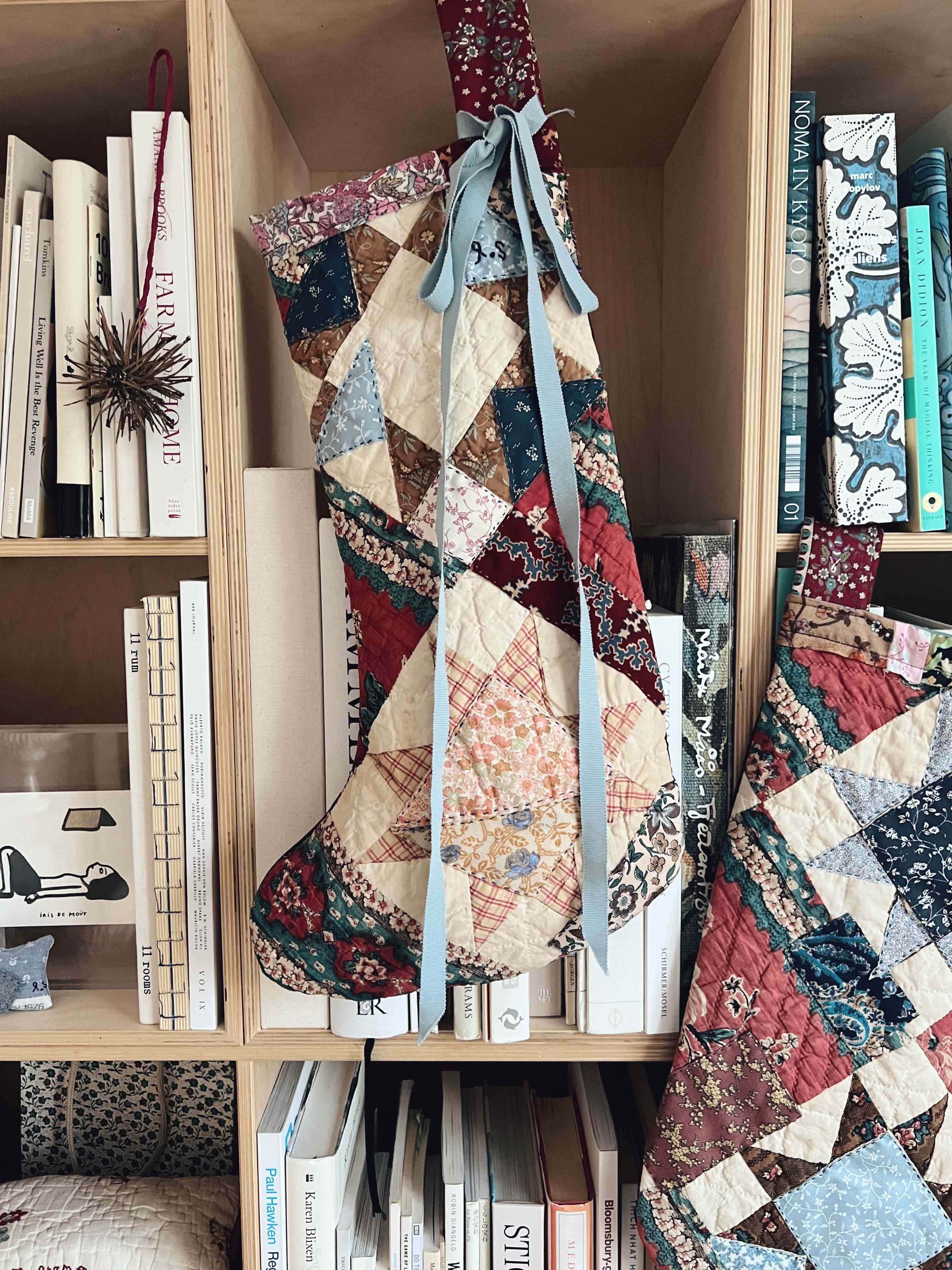 Large Antique Patchwork Stocking - 17