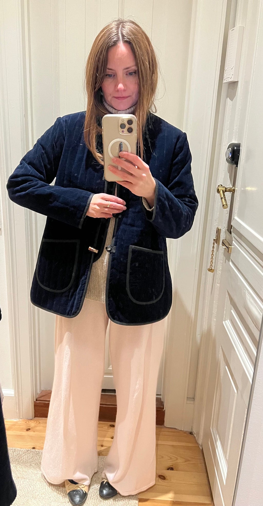 The Original Quilt Jacket - Navy Needlecord