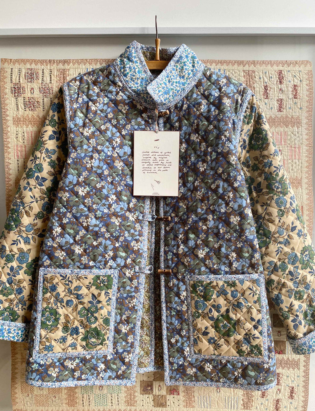 The Replica Quilt Jacket - Wintertide - Vintage Liberty Wool Tile 1