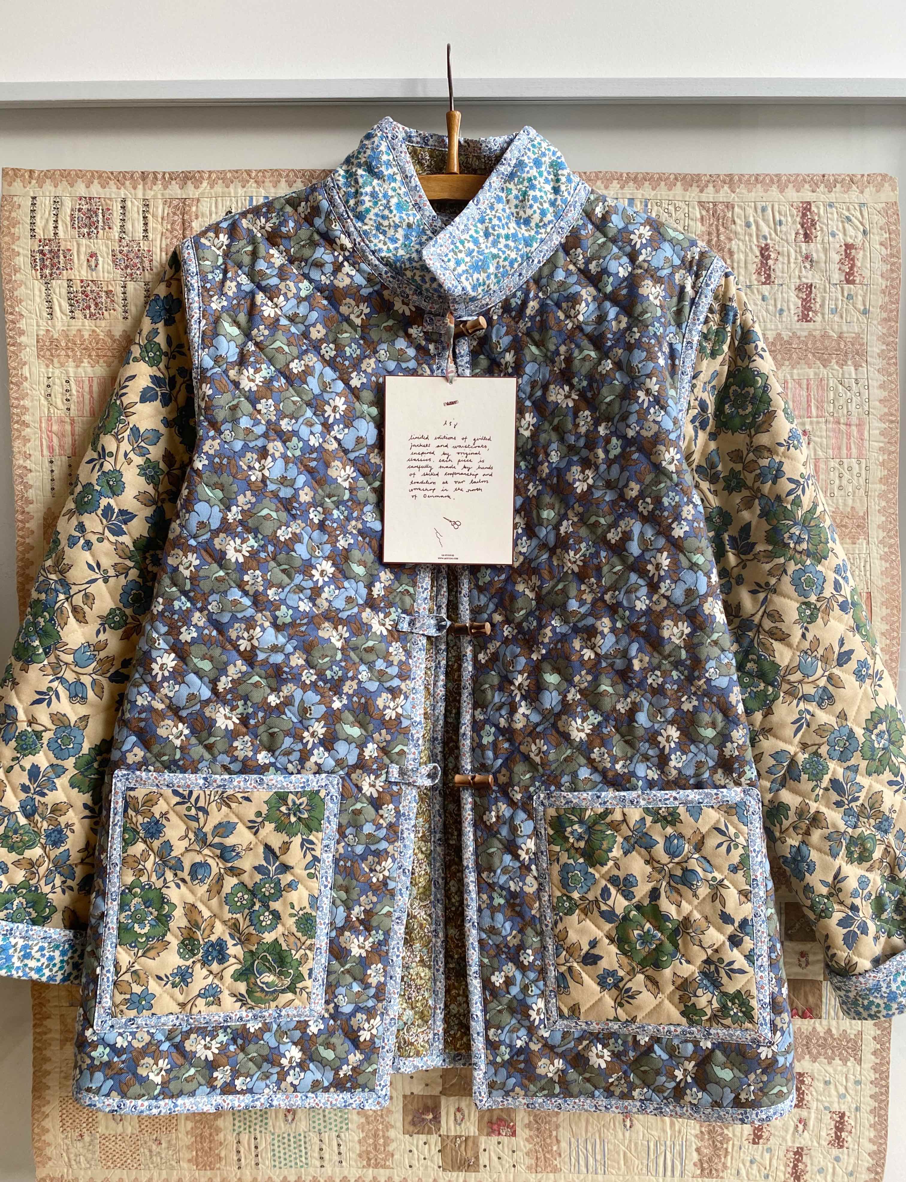 The Replica Quilt Jacket - Wintertide - Vintage Liberty Wool Tile 1