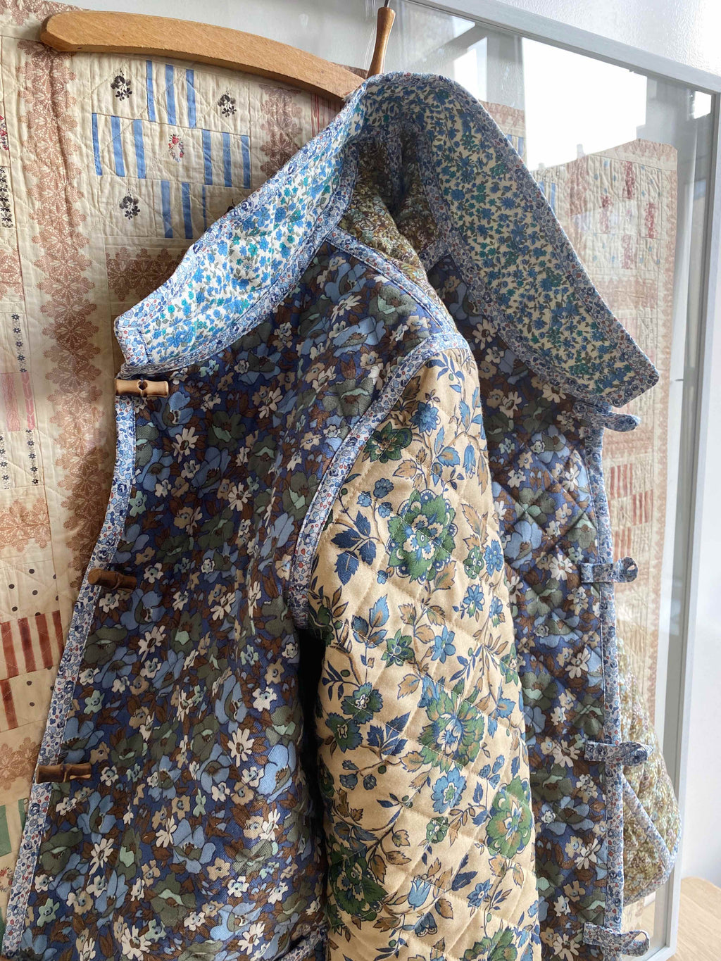 The Replica Quilt Jacket - Wintertide - Vintage Liberty Wool Tile 2