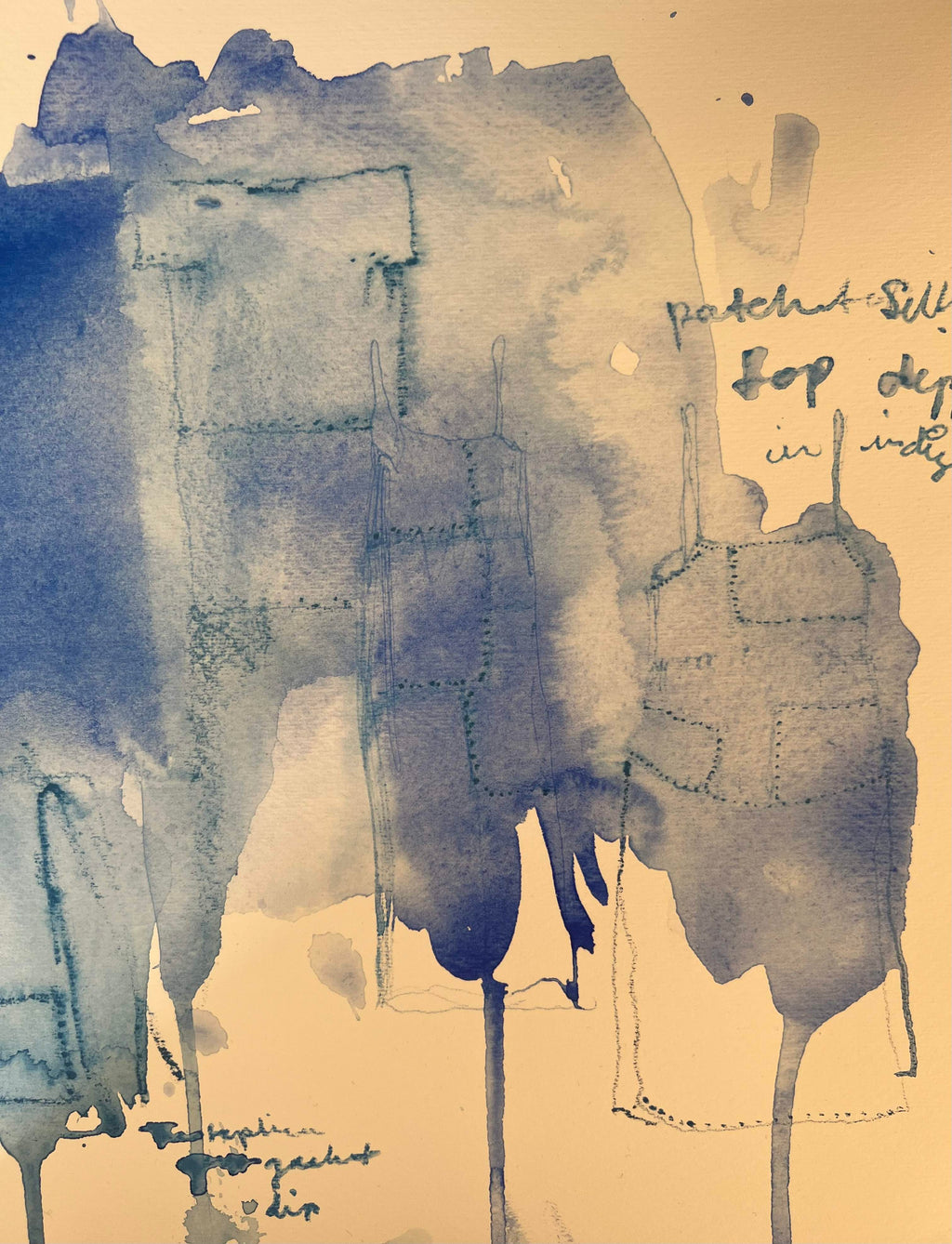 Indigo Khadi Dress tile section 1-3