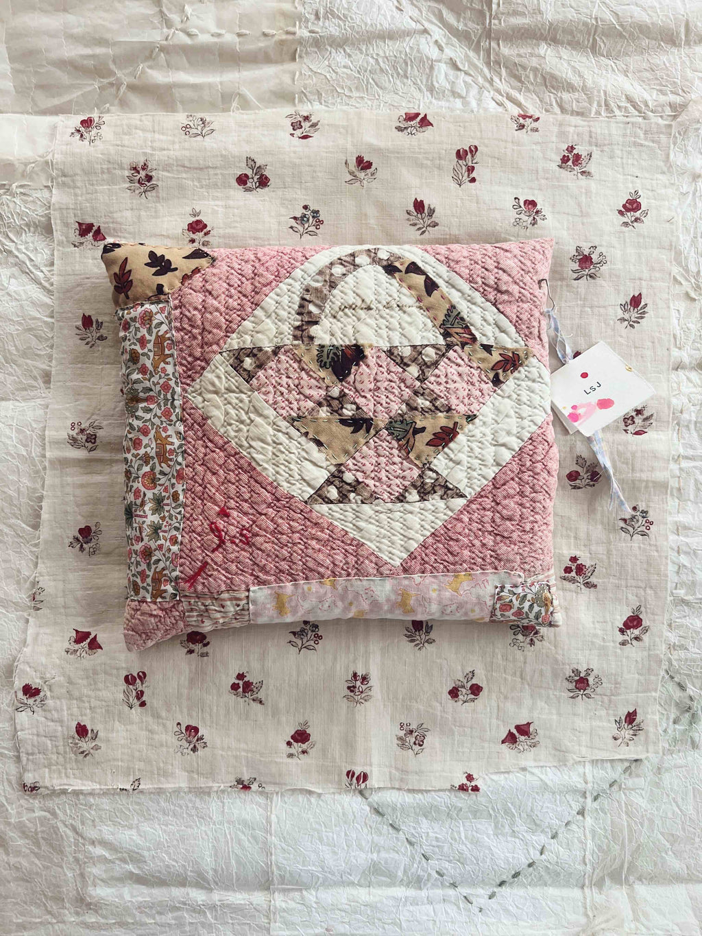 Tessuti Museum - Jumbo Patchwork Lavender Pillow