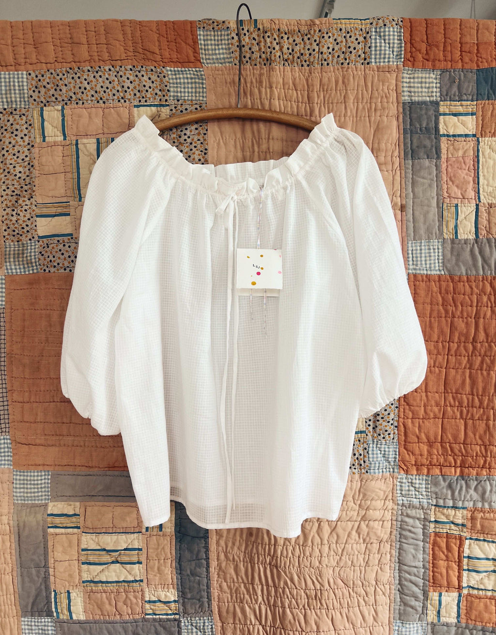 Drawstring Shirt - Handloom Organic Paperlike Cotton