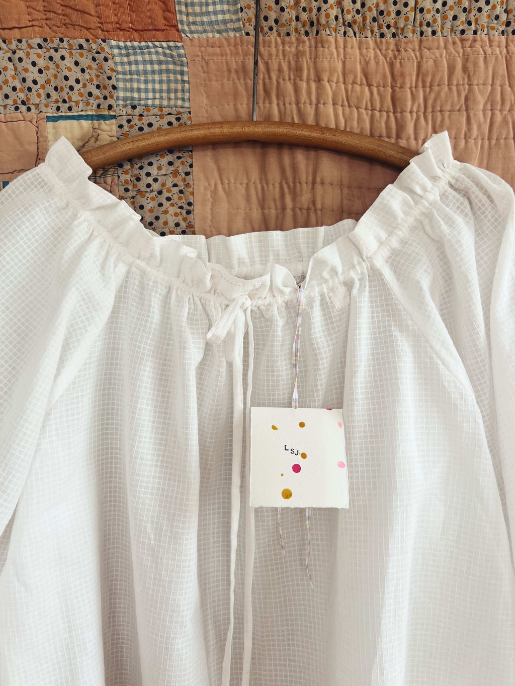 Drawstring Shirt - Handloom Organic Paperlike Cotton