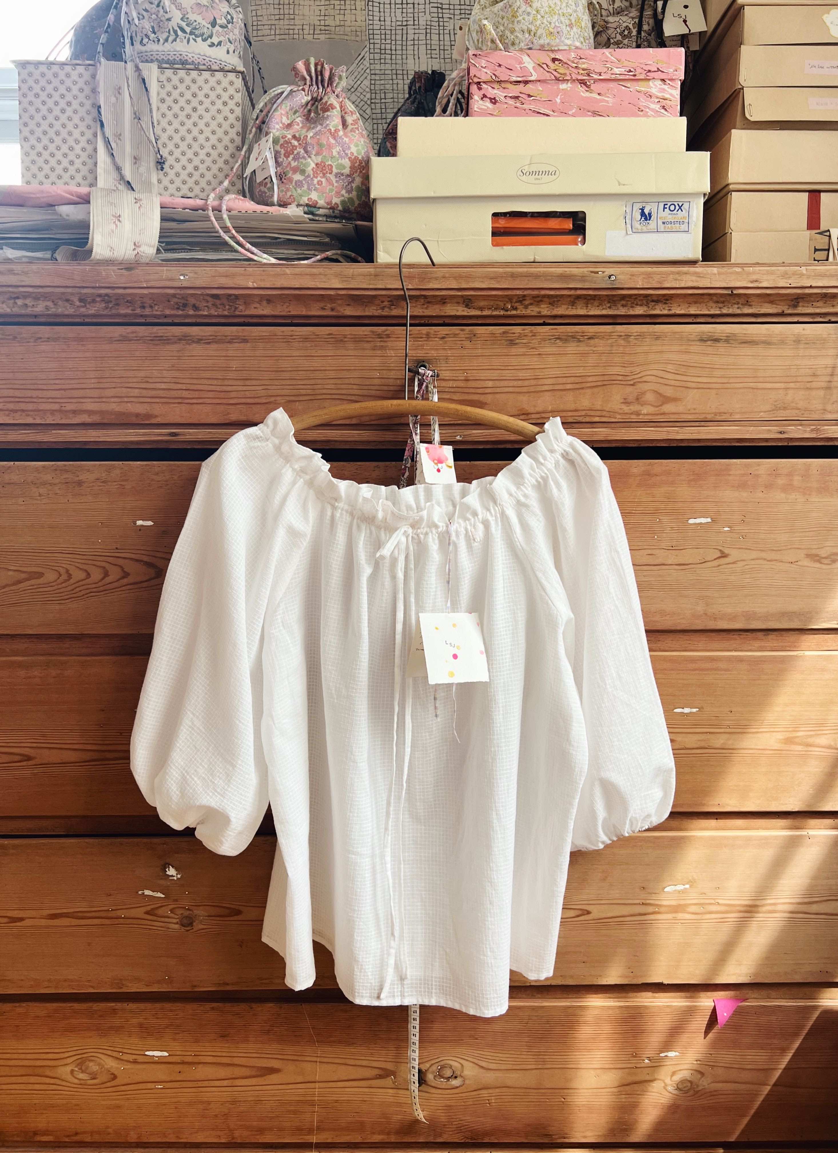 Drawstring Shirt - Handloom Organic Paperlike Cotton