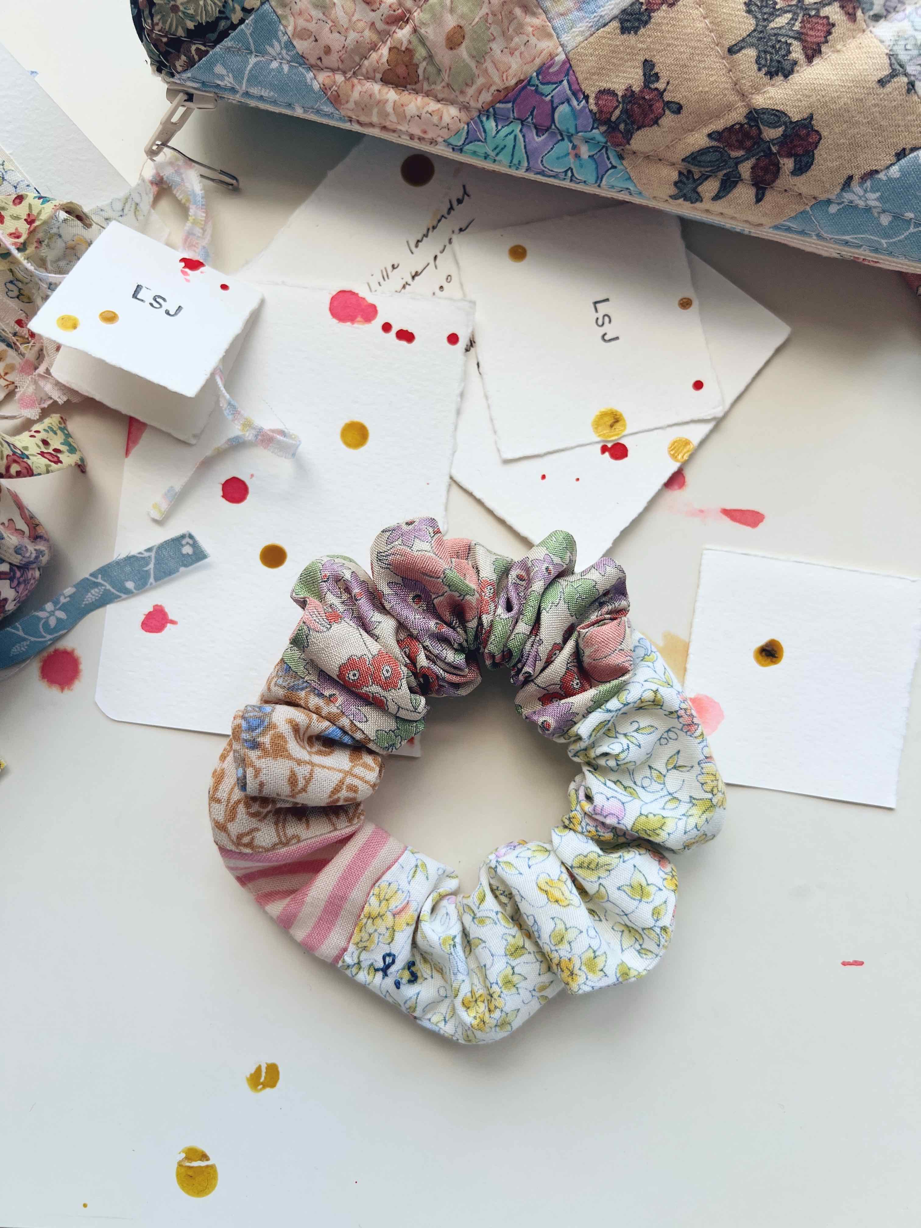 Pin Stripe Patchwork Hair Cloud