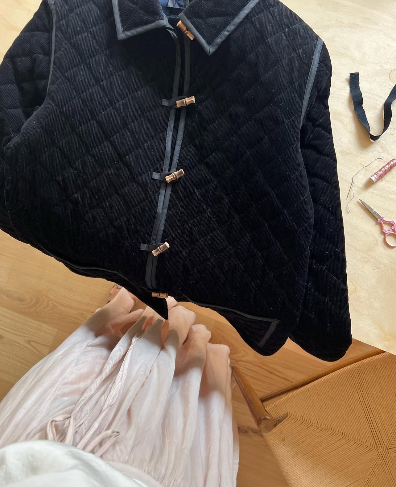 LSJ Quilt Jacket - Nero Corduroy