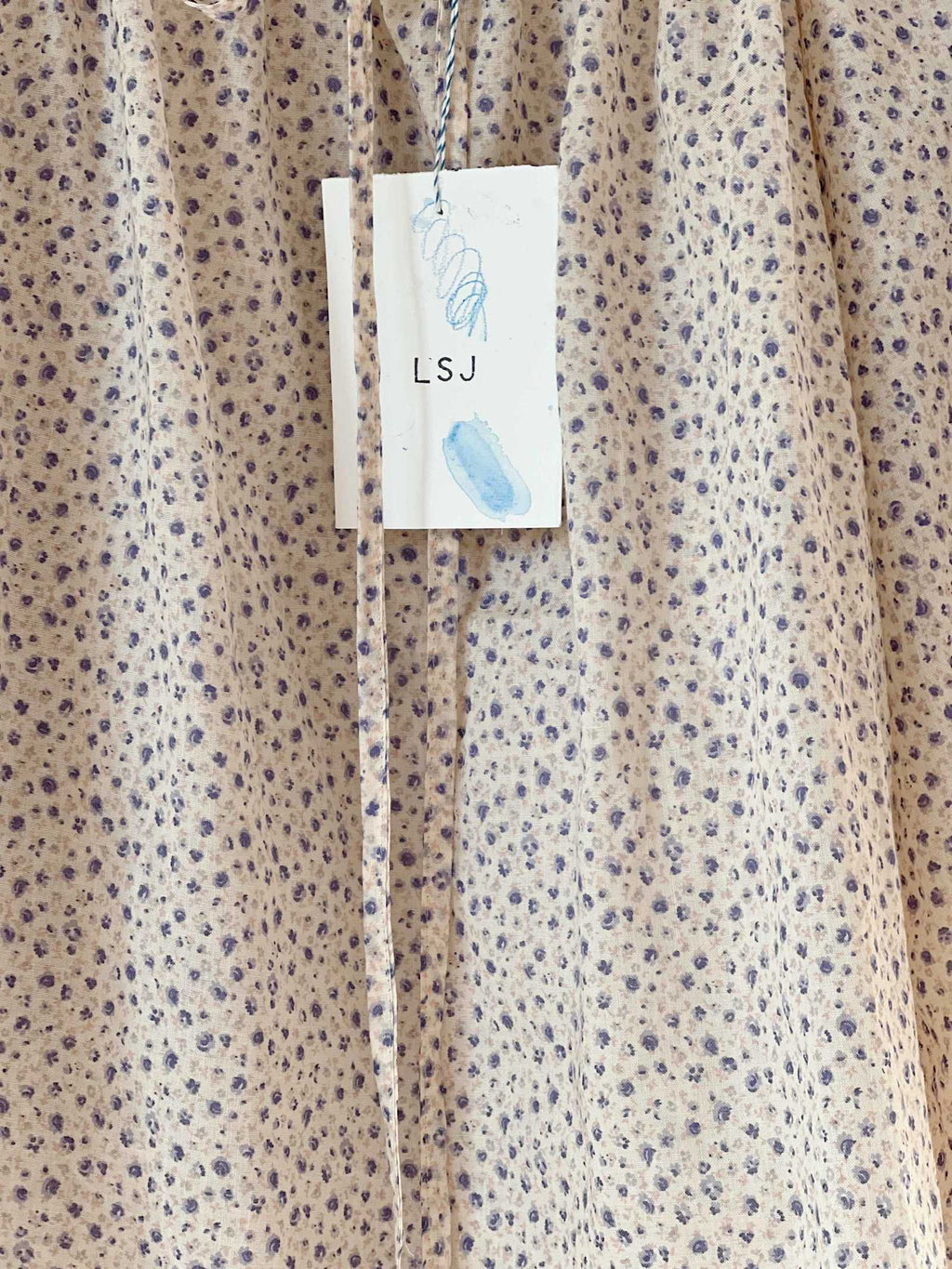 Drawstring blue floral - tile 2