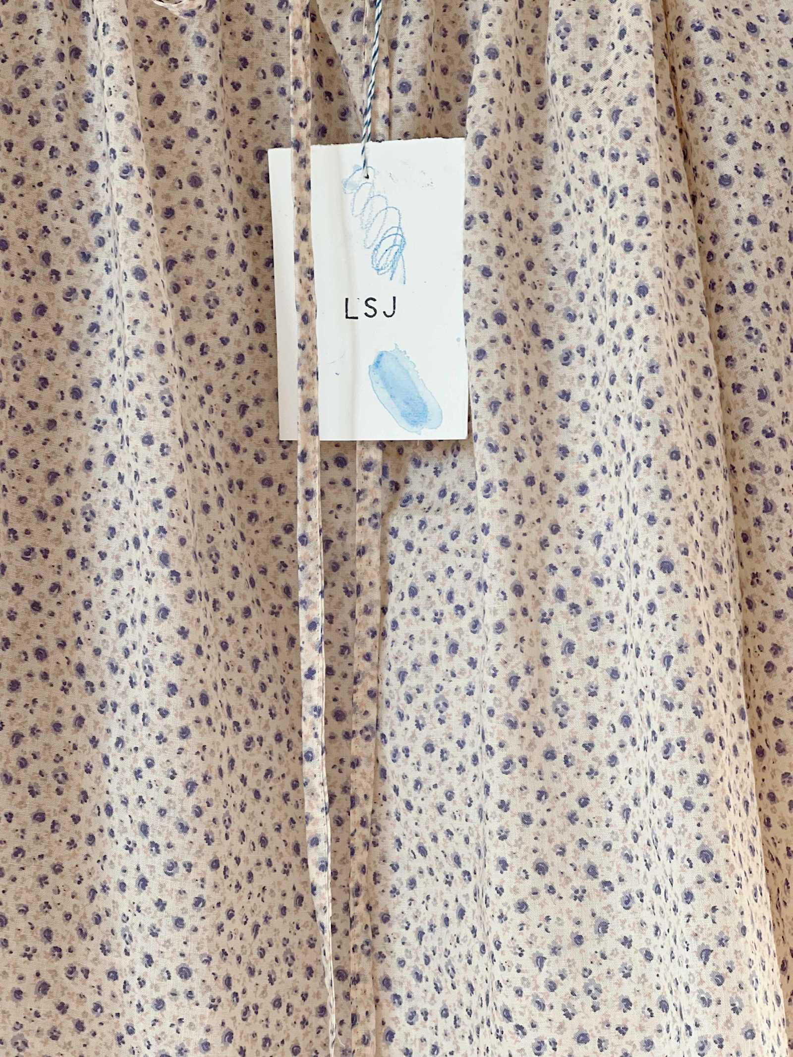 Drawstring blue floral - tile 2