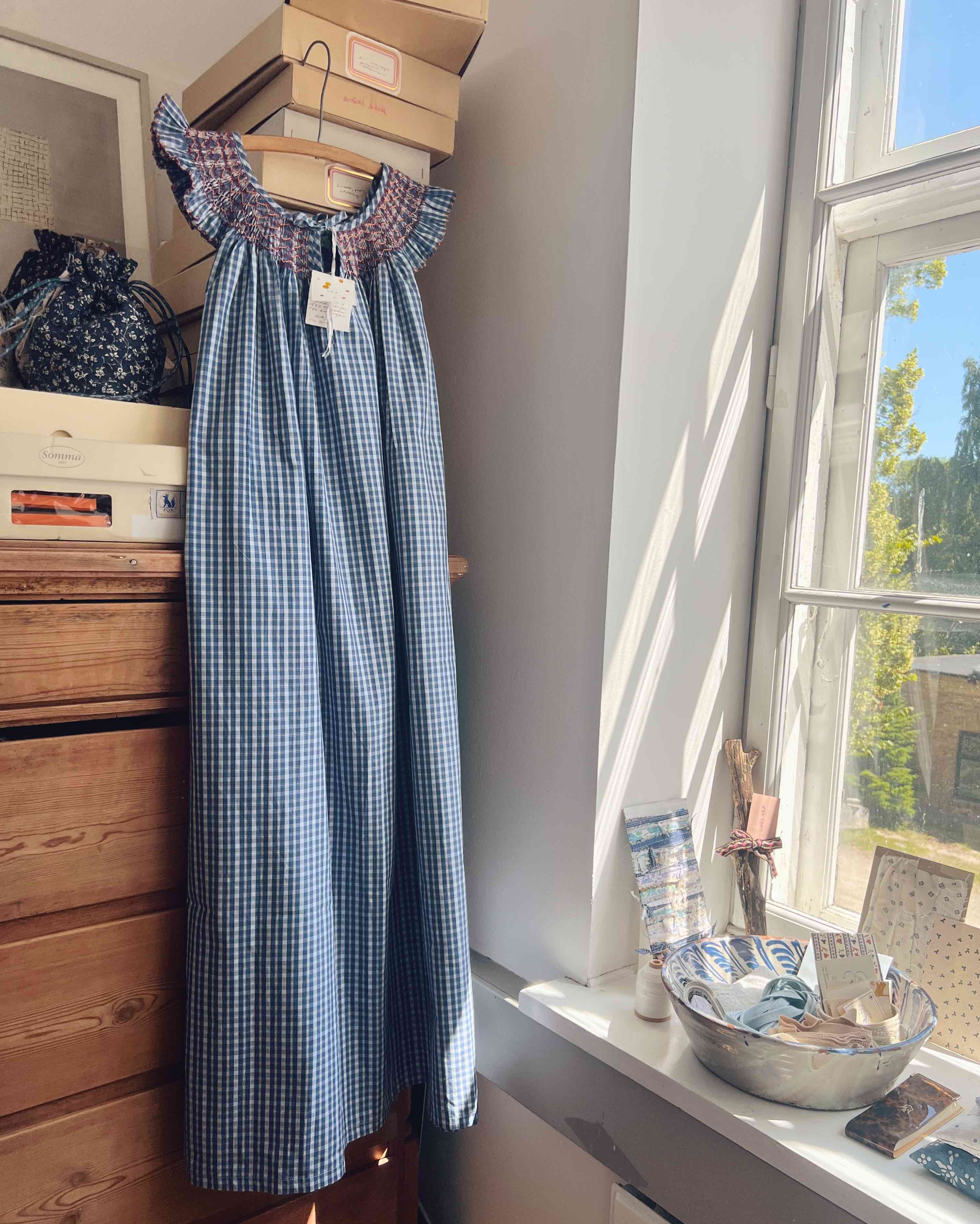 French Madagascan Smock Dress