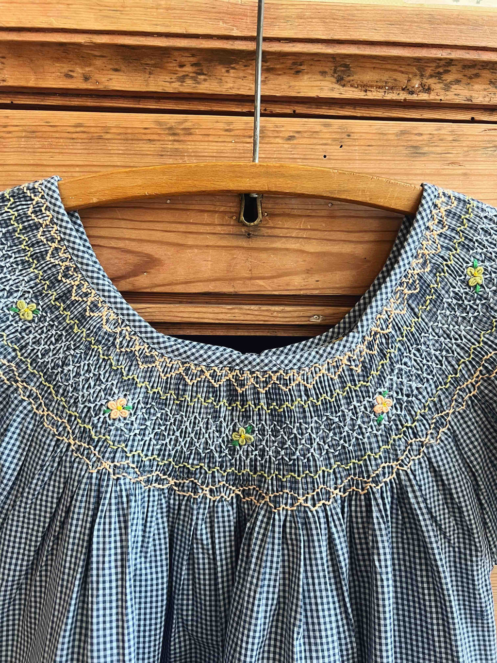 French Madagascan Smock Dress