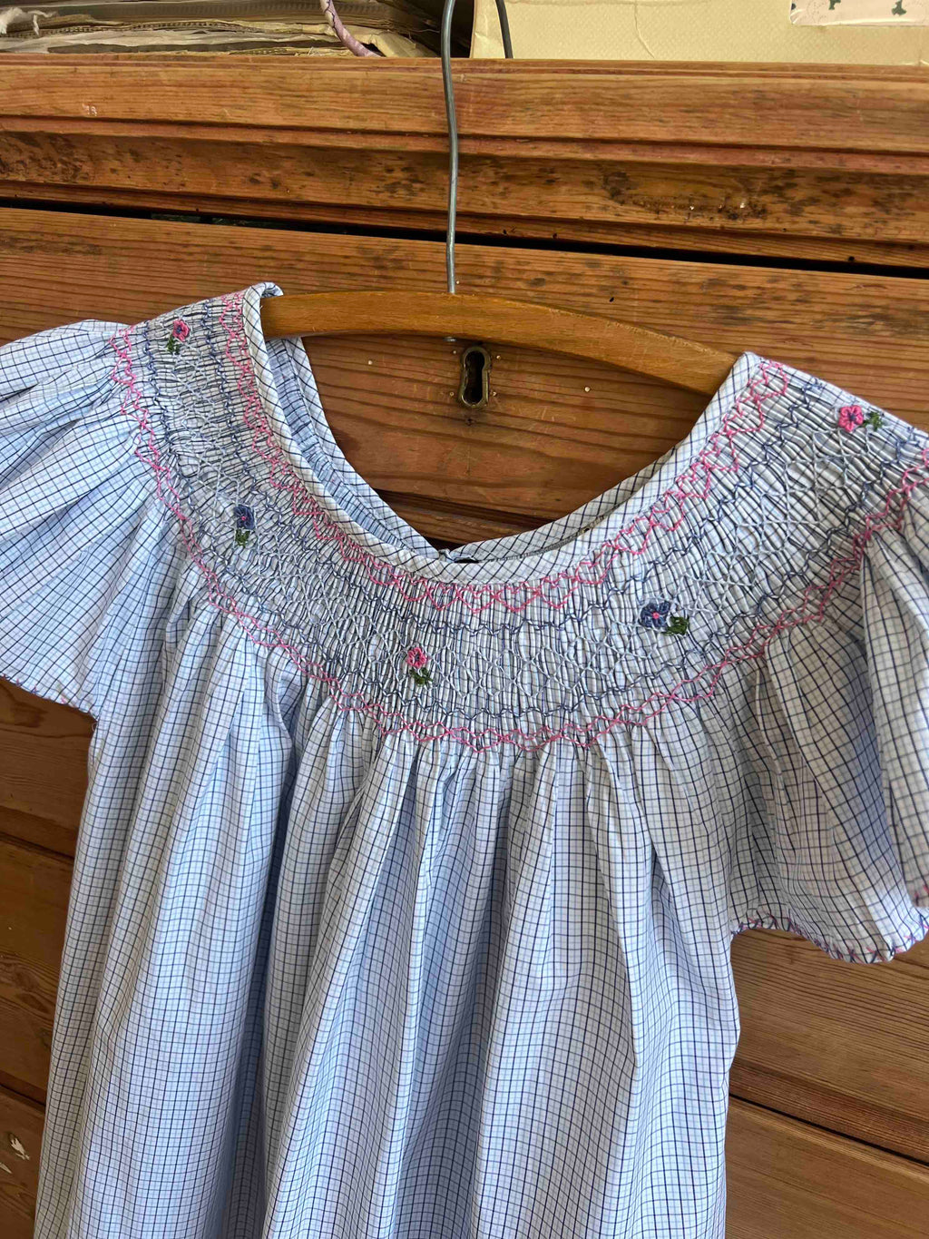 French Madagascan Smock Dress