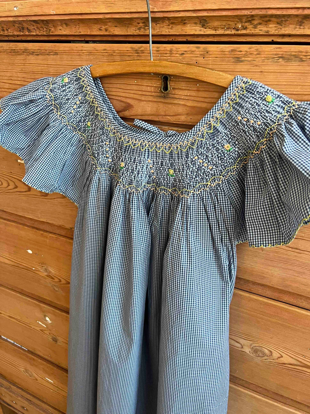 French Madagascan Smock Dress