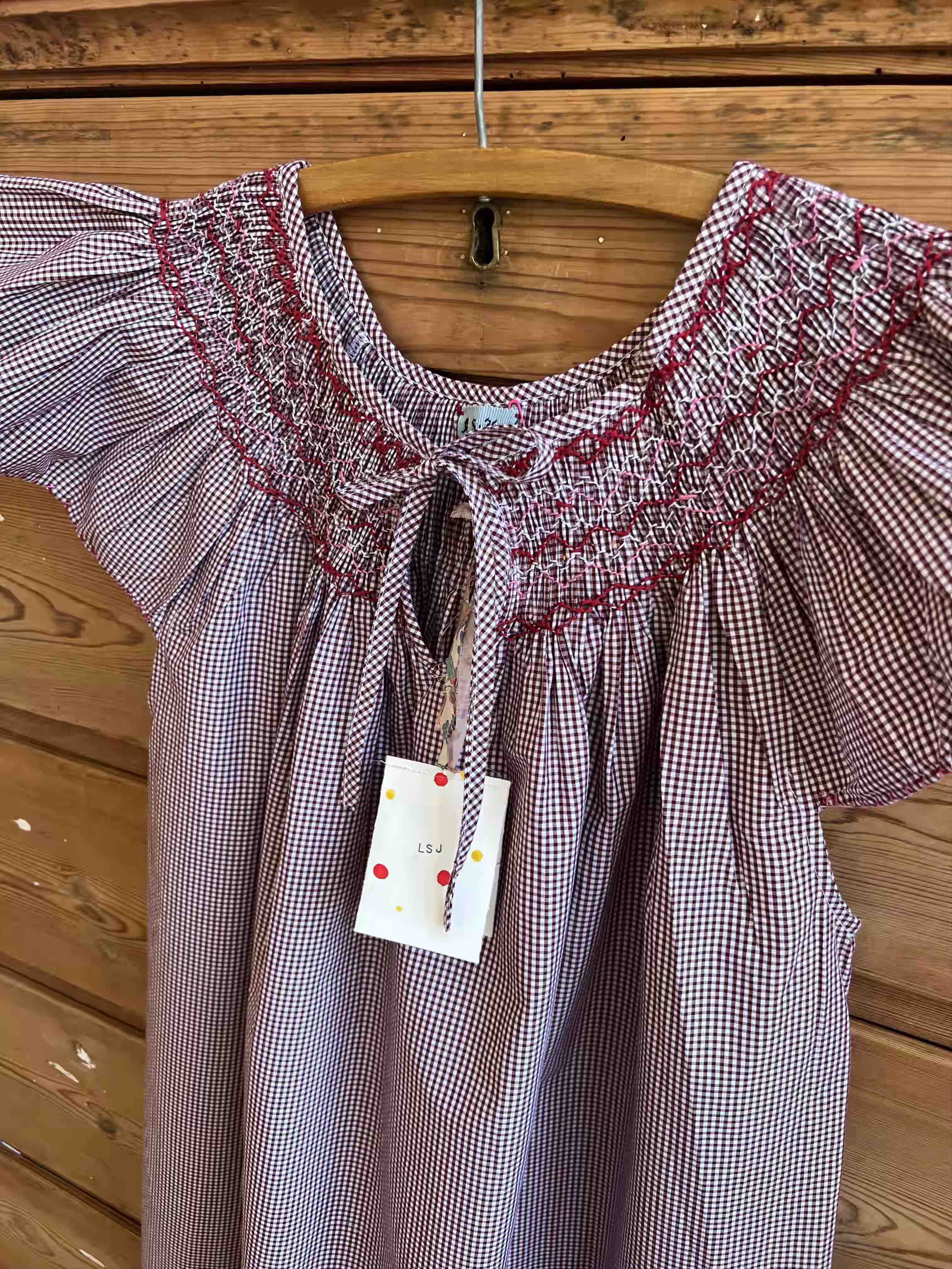 French Madagascan Smock Dress