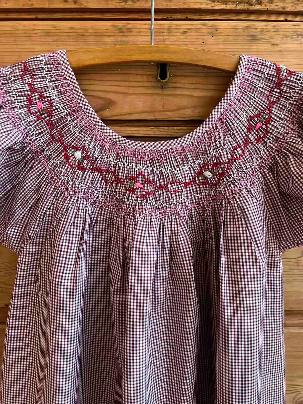 French Madagascan Smock Dress