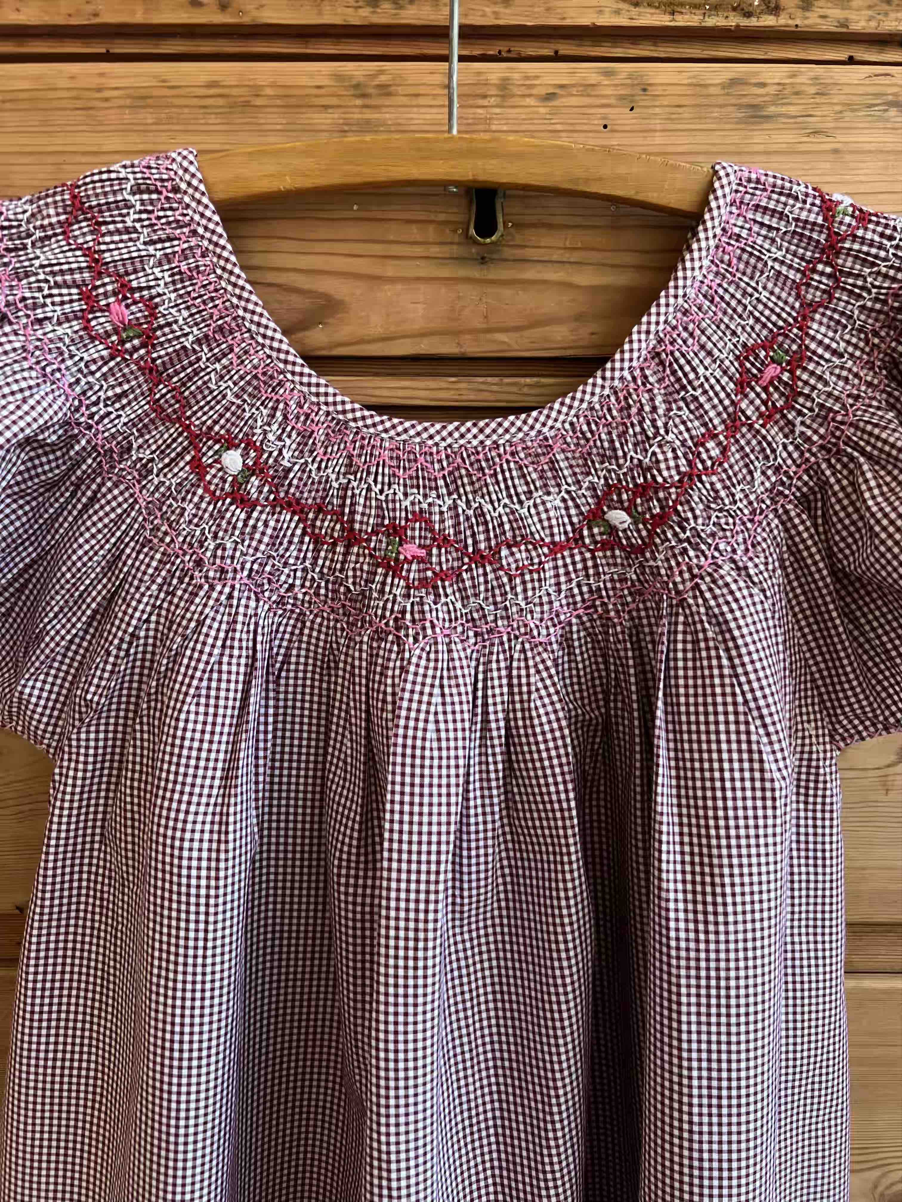 French Madagascan Smock Dress
