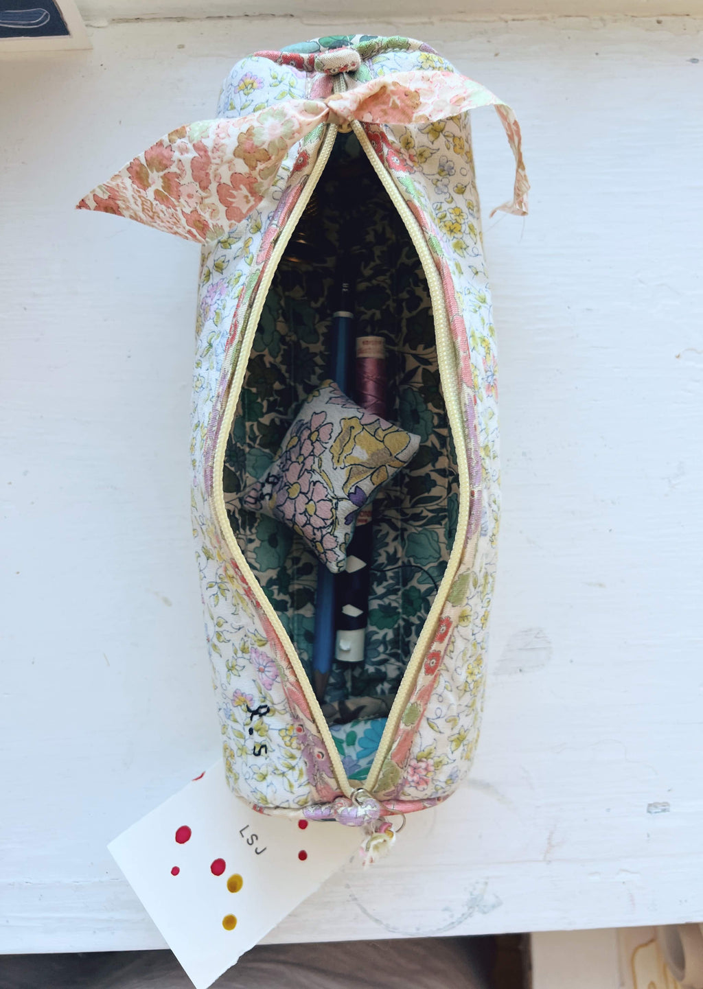 Patchwork Pencil Case - Vintage Liberty Melodie
