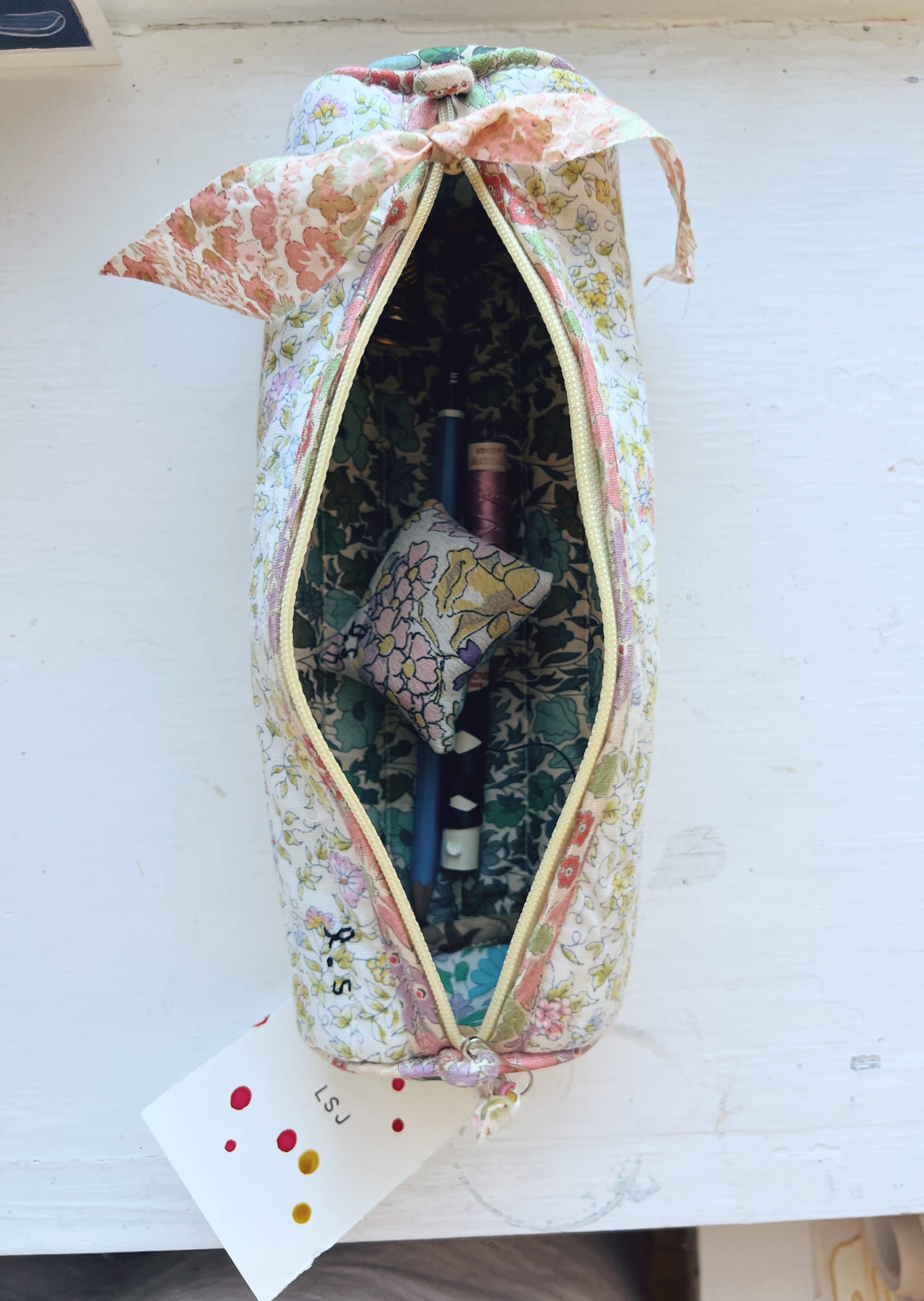 Patchwork Pencil Case - Vintage Liberty Melodie
