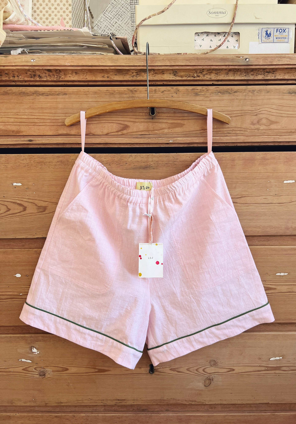 Notte -  Narrow-Loom Rosa Chambray Shorts