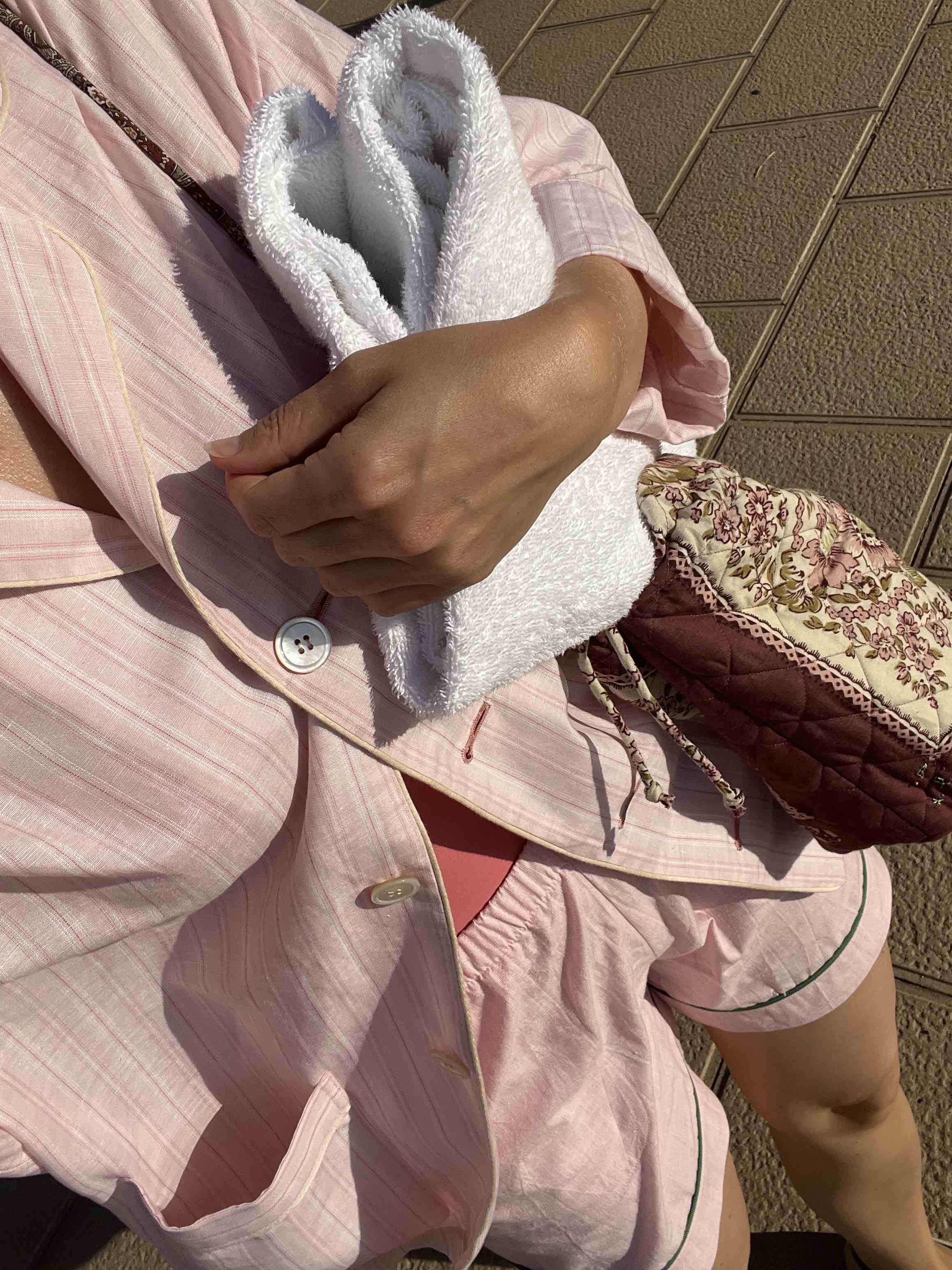 Notte -  Narrow-Loom Rosa Chambray Shorts