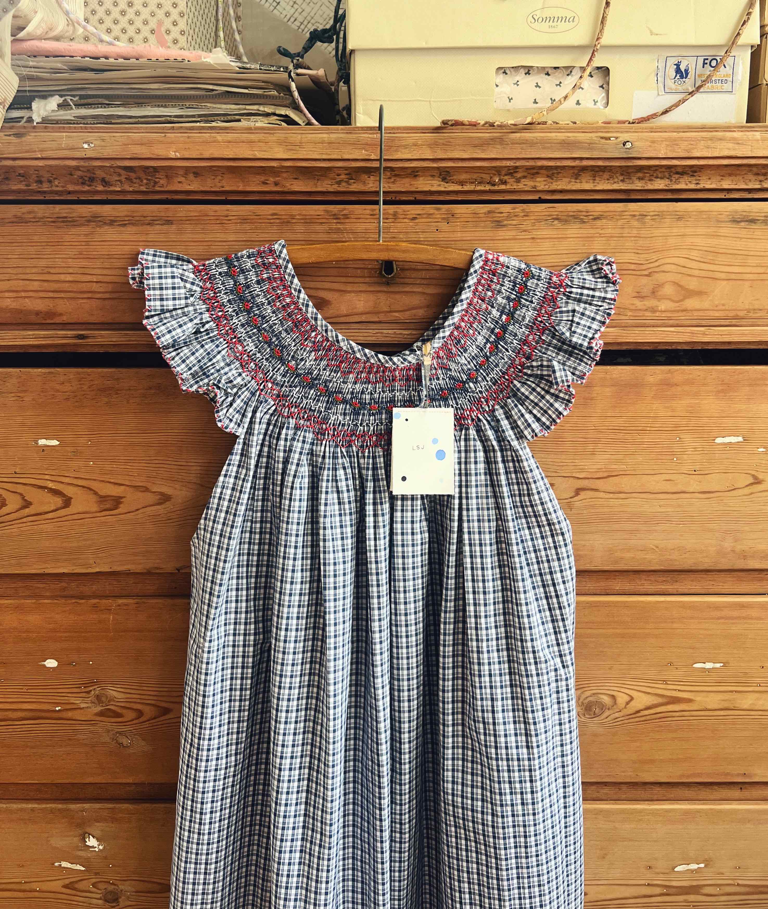 French Madagascan Smock Dress